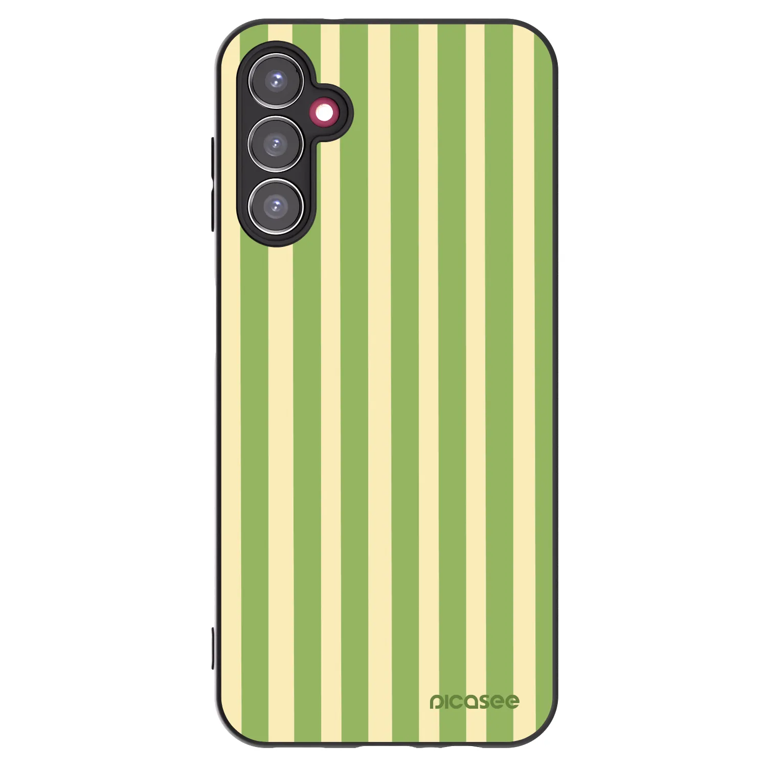 Picasee Samsung Galaxy A14 4G A145R Hülle - Schwarzes Silikon - Lines Matcha