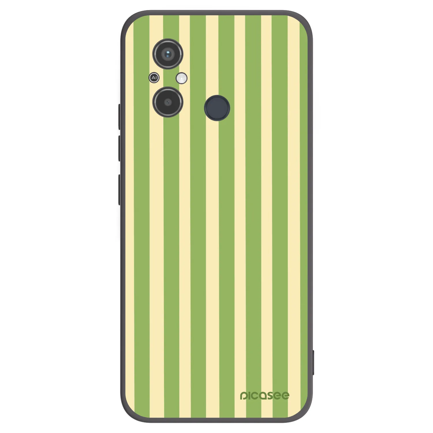 Picasee Xiaomi Redmi 12C Hülle - Schwarzes Silikon - Lines Matcha
