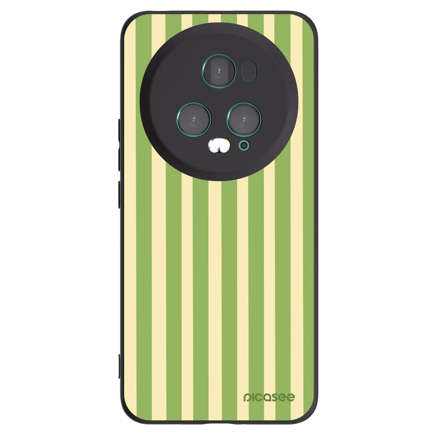 Picasee Honor Magic5 Pro Hülle - Schwarzes Silikon - Lines Matcha