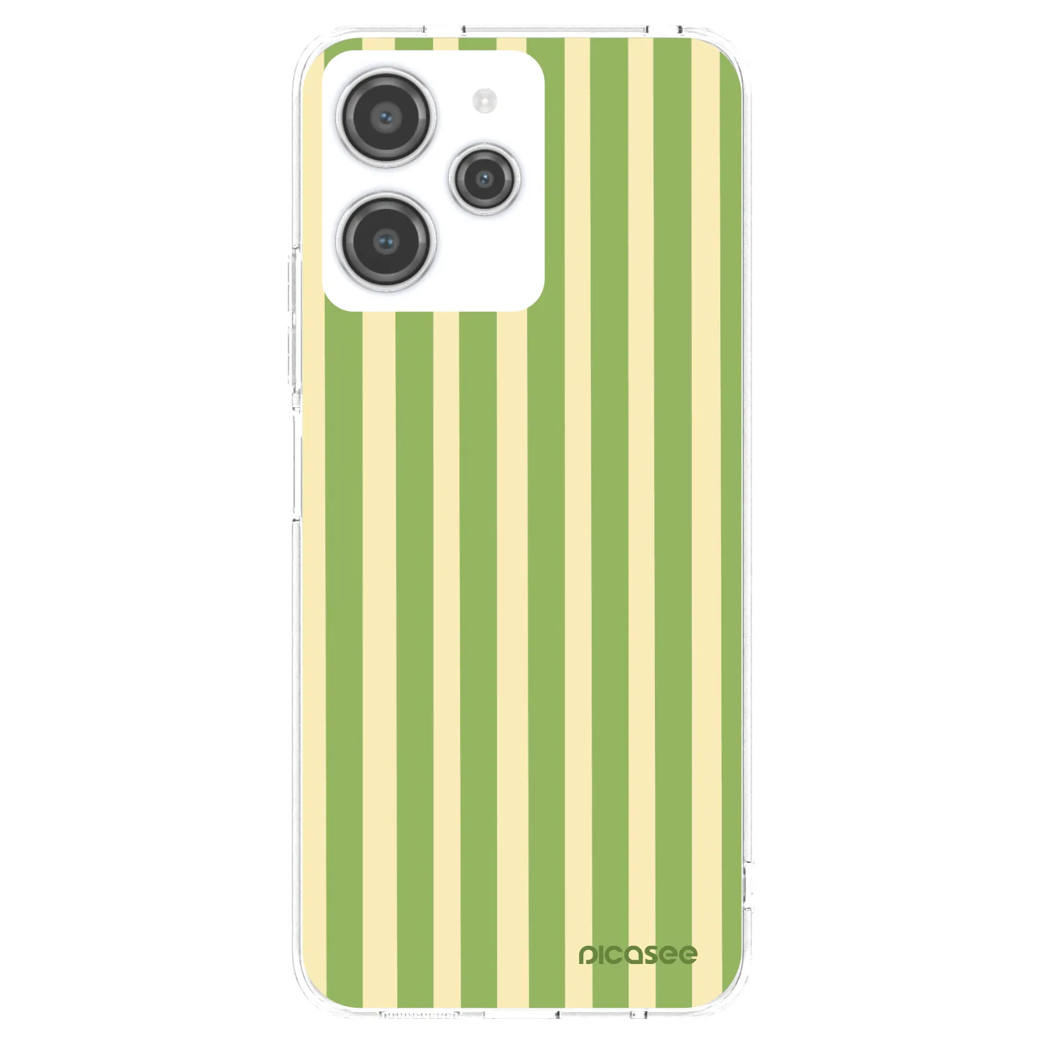 Picasee Xiaomi Redmi 12 4G Hülle - Transparentes Silikon - Lines Matcha