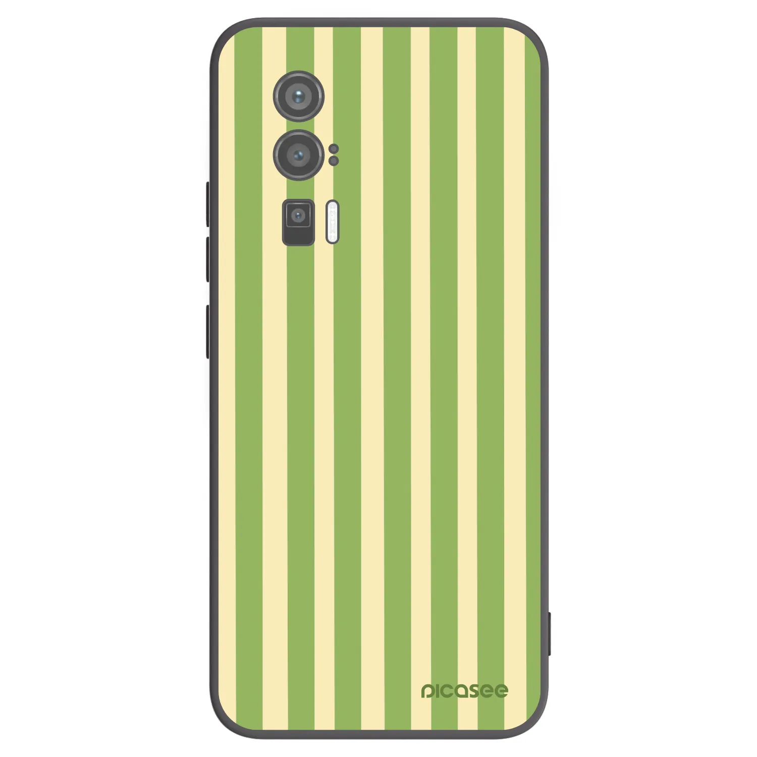 Picasee Xiaomi Poco F5 Pro 5G Hülle - Schwarzes Silikon - Lines Matcha