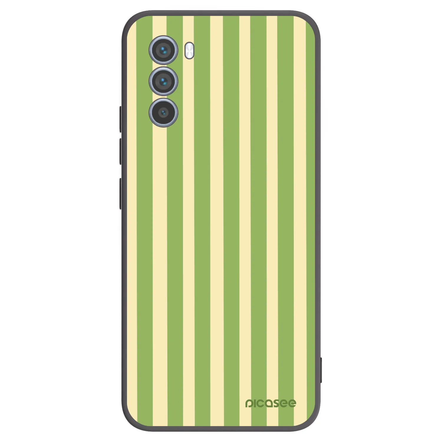 Picasee Motorola Moto G62 Hülle - Schwarzes Silikon - Lines Matcha