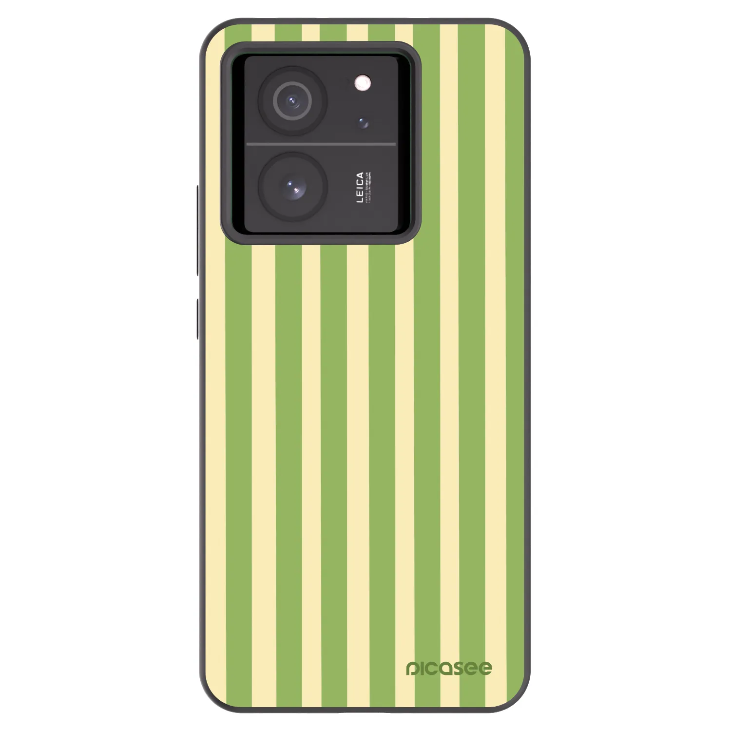 Picasee Xiaomi 13T Hülle - Schwarzes Silikon - Lines Matcha
