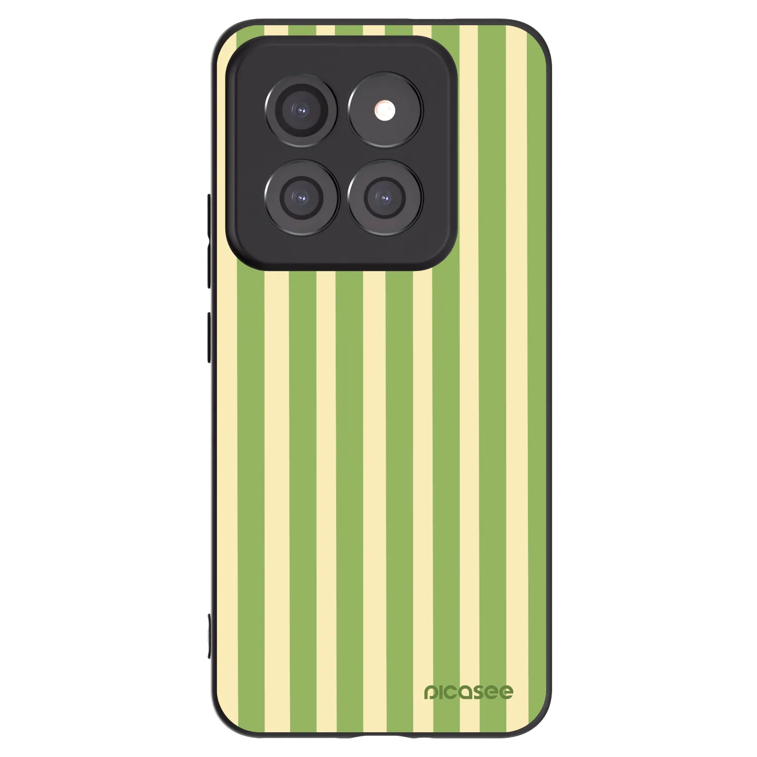 Picasee Xiaomi 14 Pro Hülle - Schwarzes Silikon - Lines Matcha