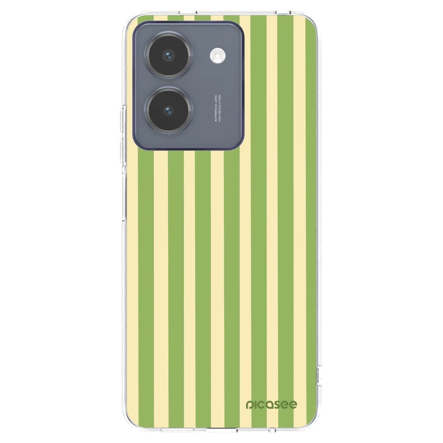 Picasee Vivo Y36 4G Hülle - Transparentes Silikon - Lines Matcha