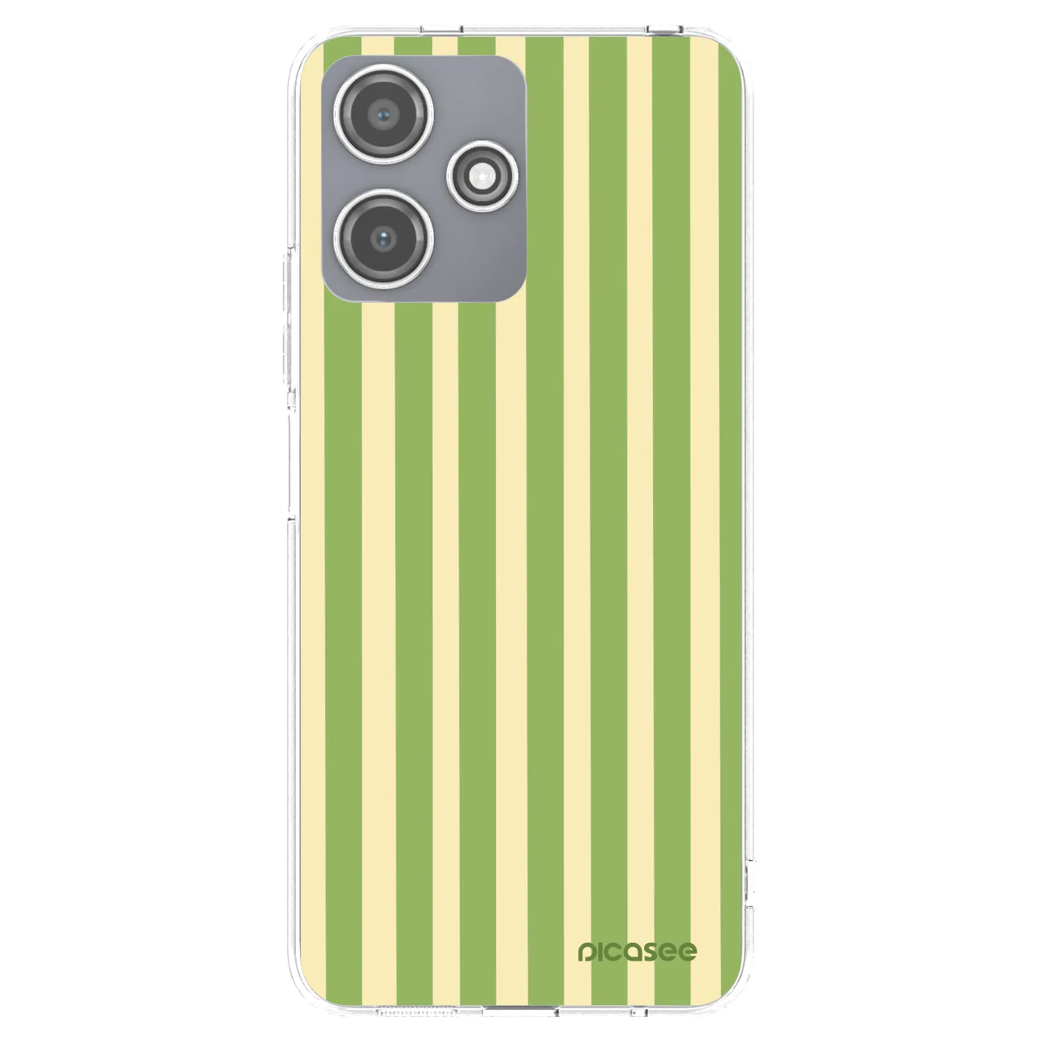 Picasee Xiaomi Redmi 12 5G Hülle - Transparentes Silikon - Lines Matcha