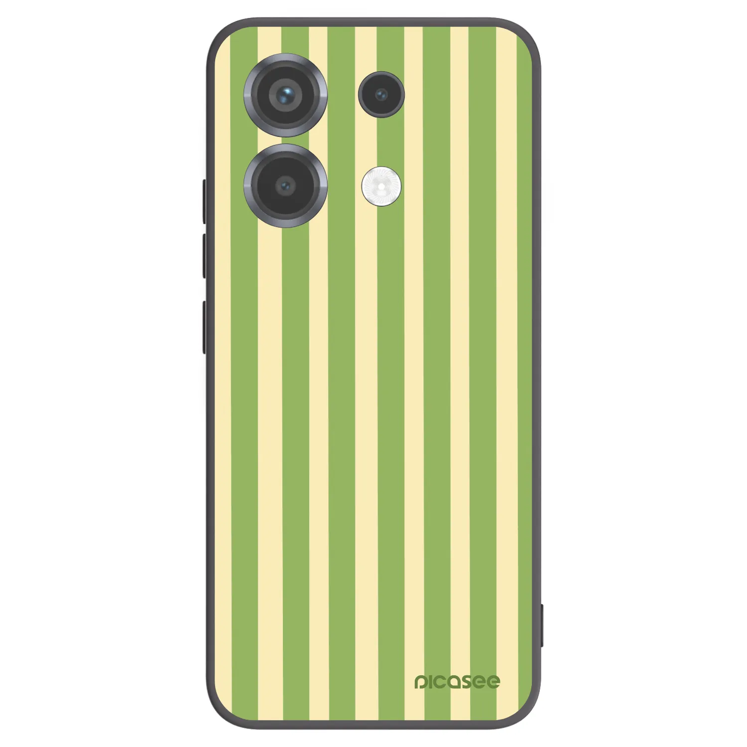 Picasee Xiaomi Poco X6 Hülle - Schwarzes Silikon - Lines Matcha