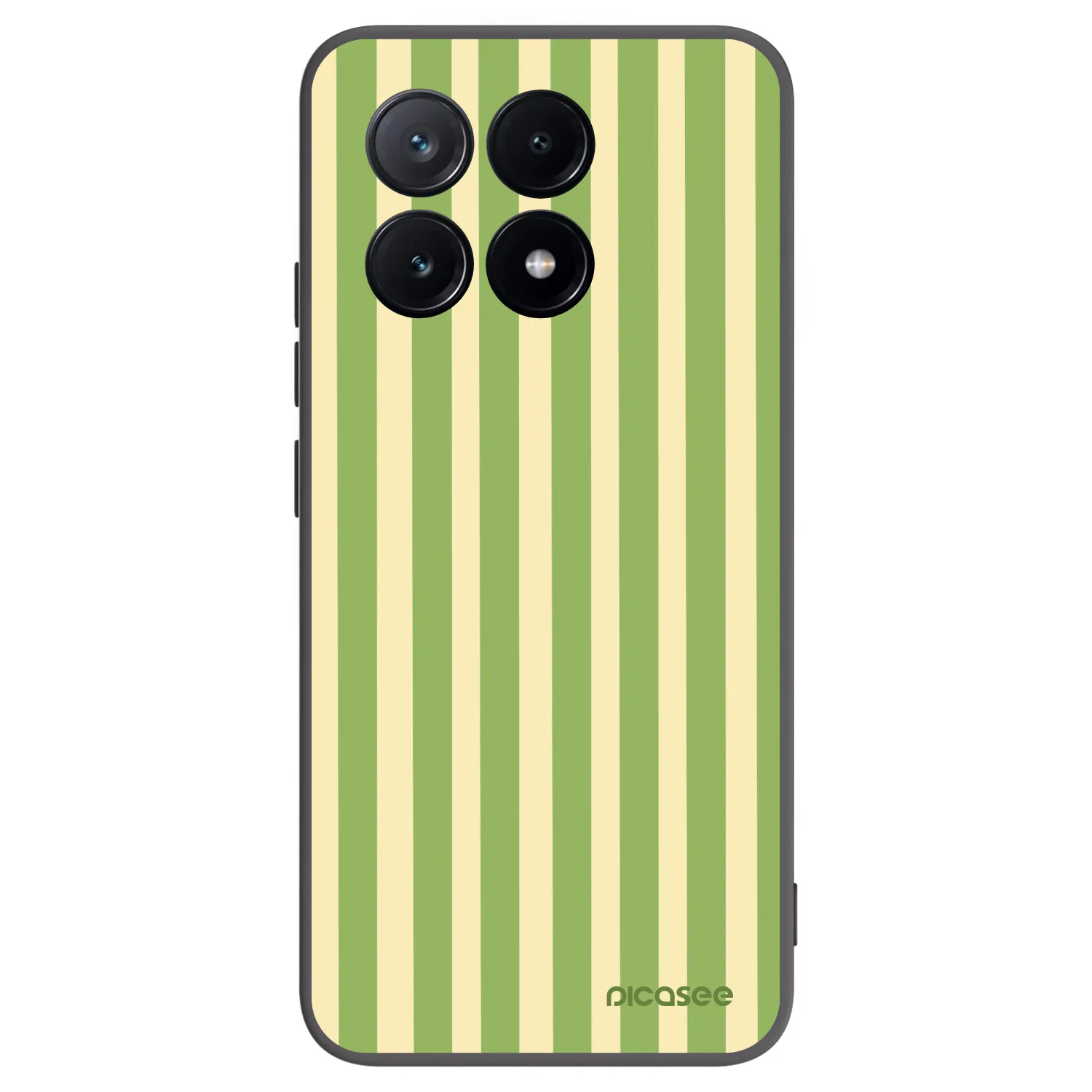 Picasee Xiaomi Poco X6 Pro Hülle - Schwarzes Silikon - Lines Matcha