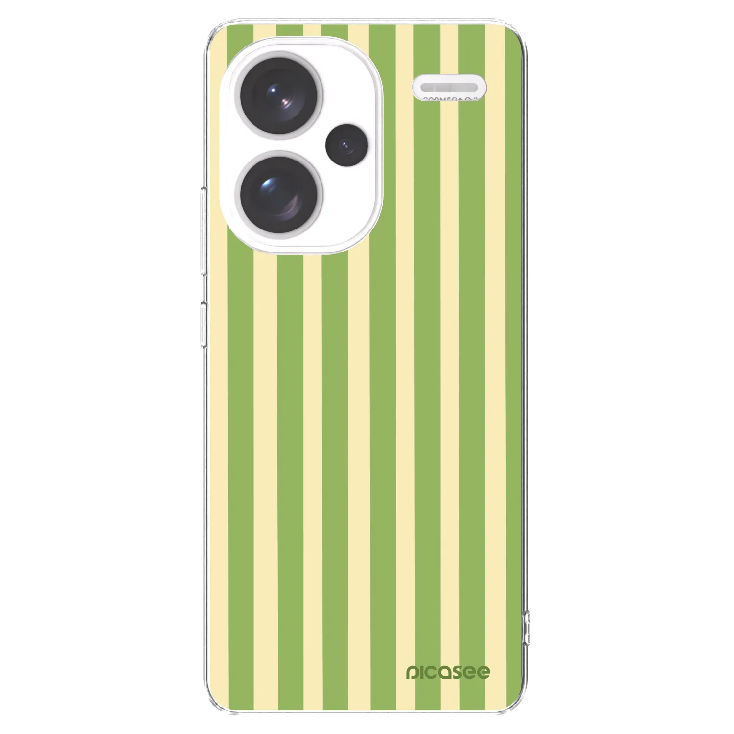 Picasee Xiaomi Redmi Note 13 Pro+ 5G Hülle - Transparentes Silikon - Lines Matcha