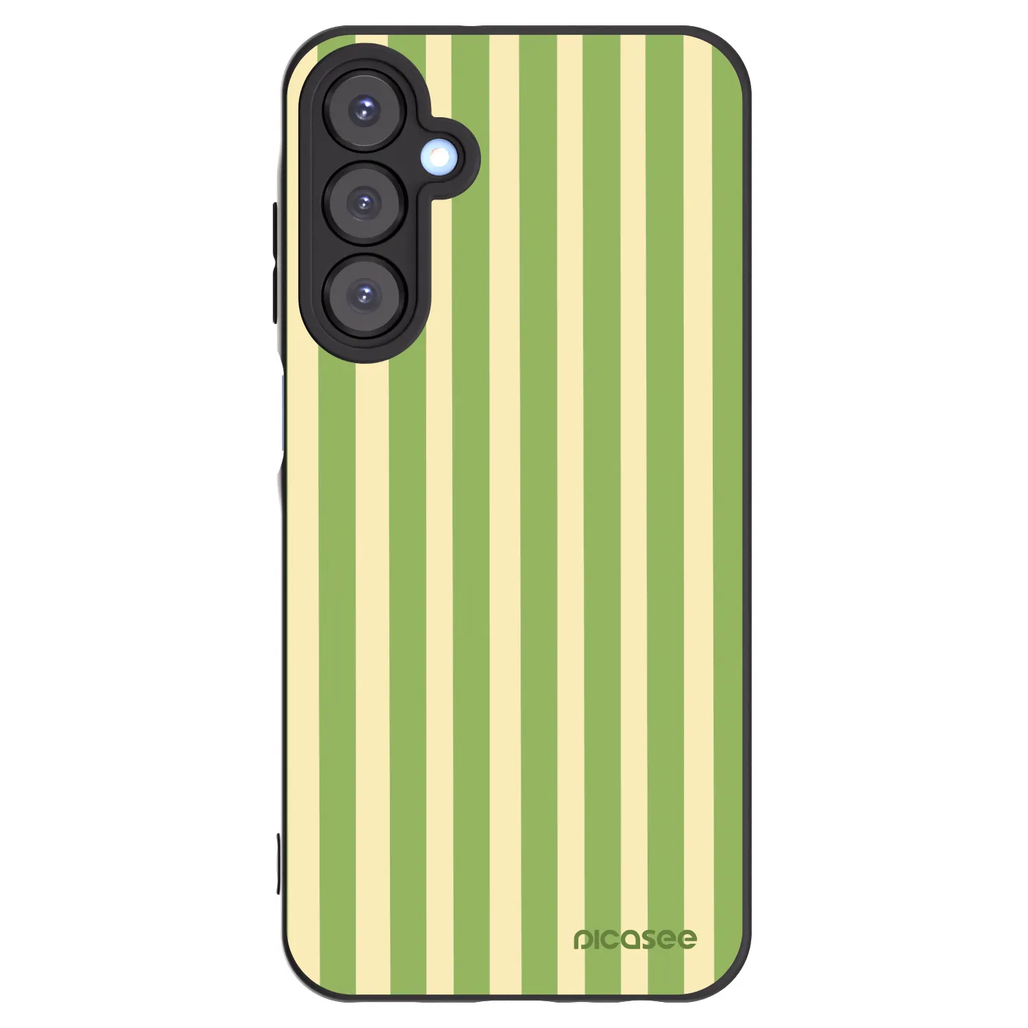 Picasee Samsung Galaxy A25 A256B 5G Hülle - Schwarzes Silikon - Lines Matcha