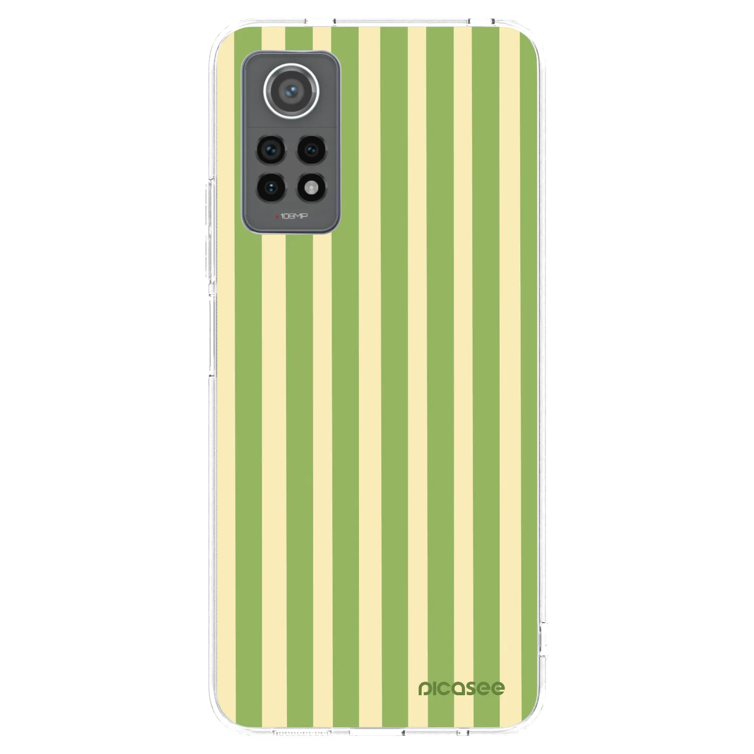 Picasee Xiaomi Redmi Note 12 Pro 4G Hülle - Transparentes Silikon - Lines Matcha