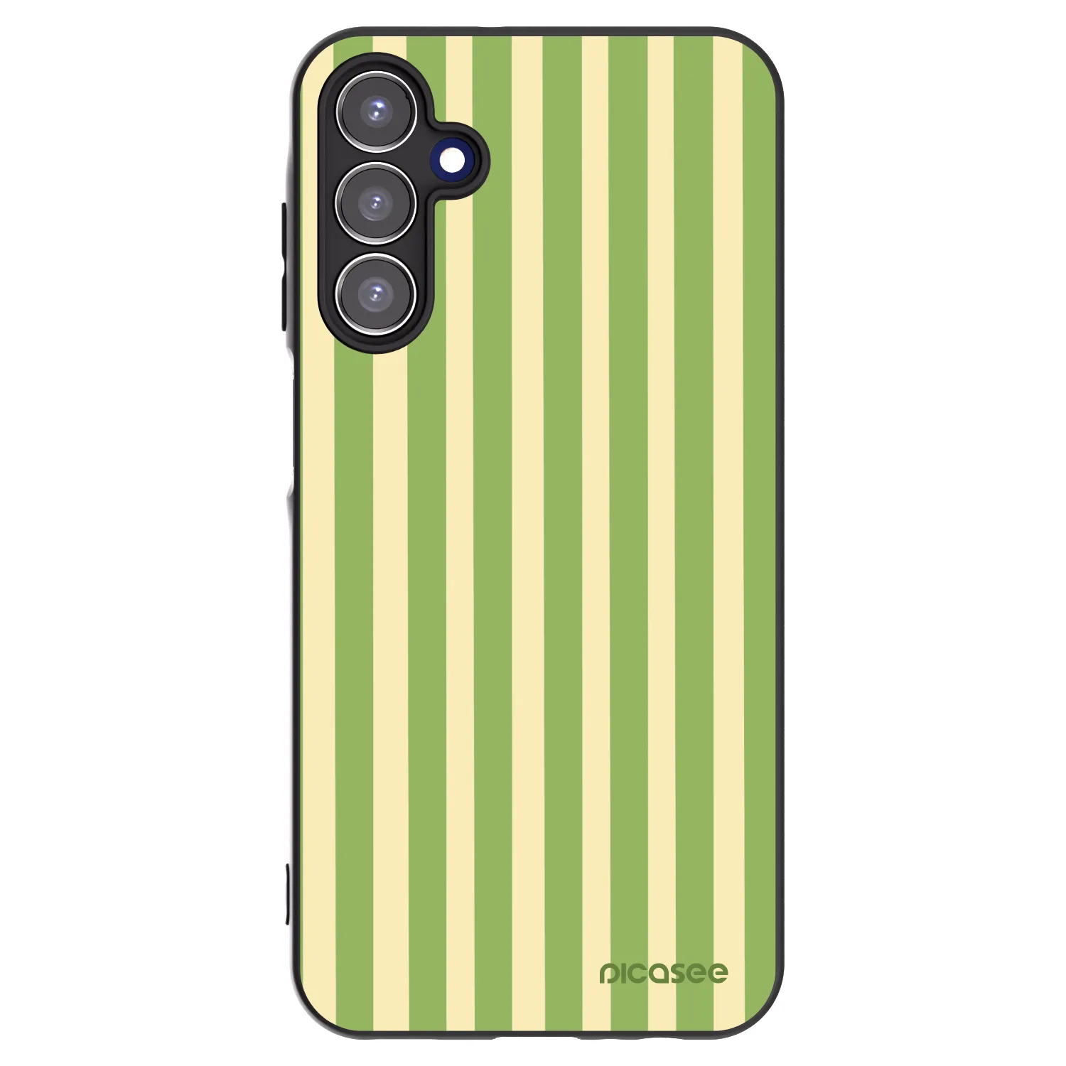 Picasee Samsung Galaxy A15 A156B 5G Hülle - Schwarzes Silikon - Lines Matcha