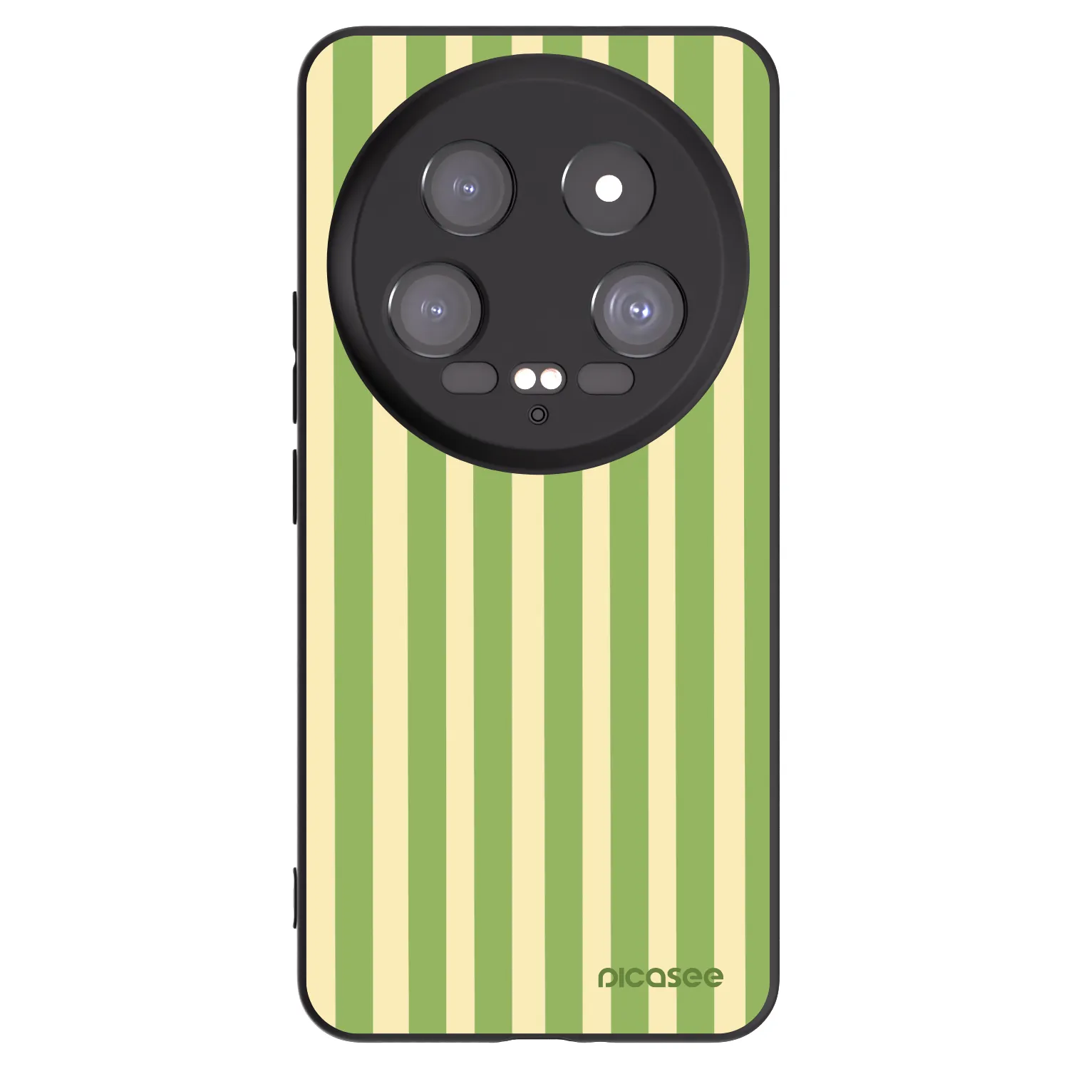 Picasee Xiaomi 14 Ultra Hülle - Schwarzes Silikon - Lines Matcha