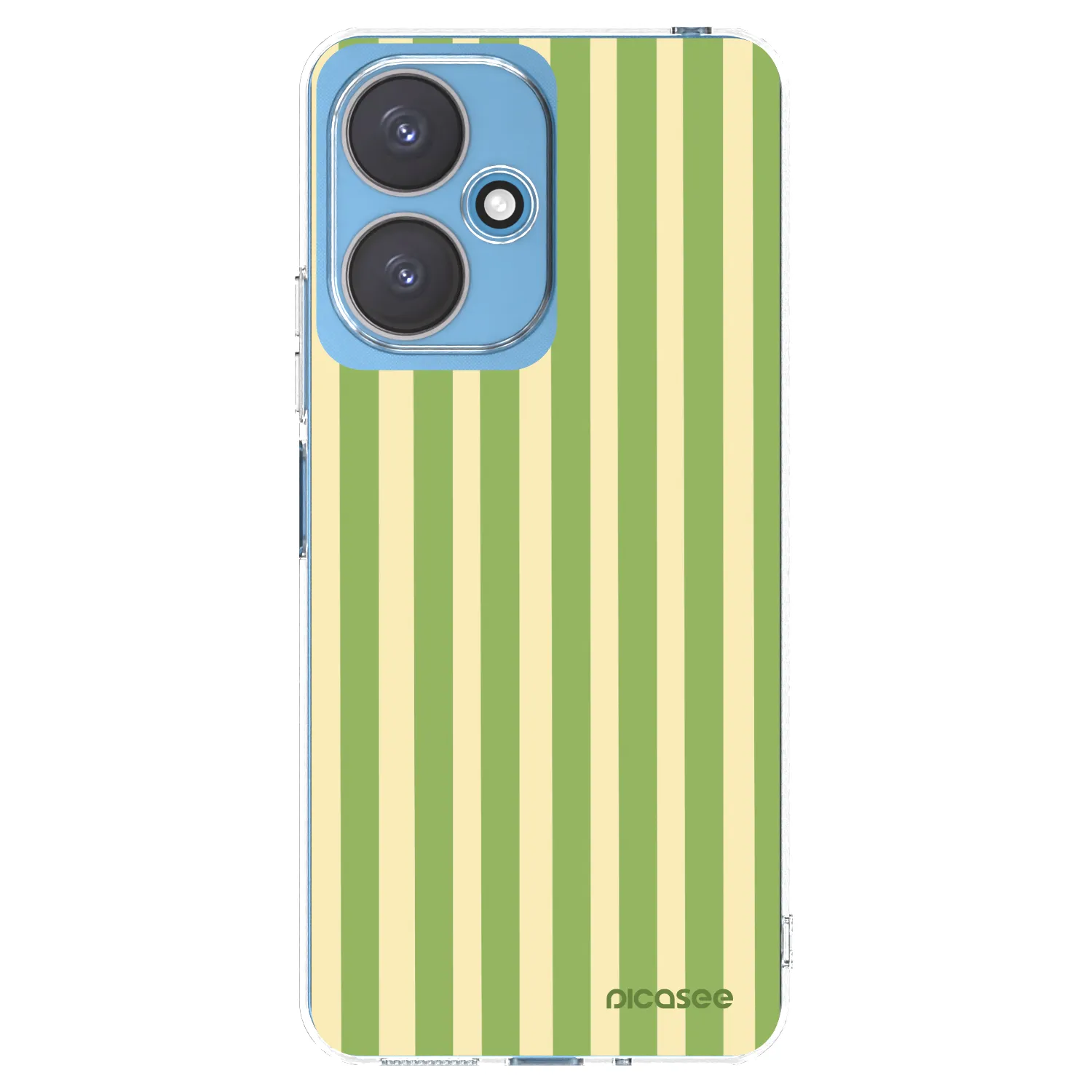 Picasee Xiaomi Redmi 13C 5G Hülle - Transparentes Silikon - Lines Matcha