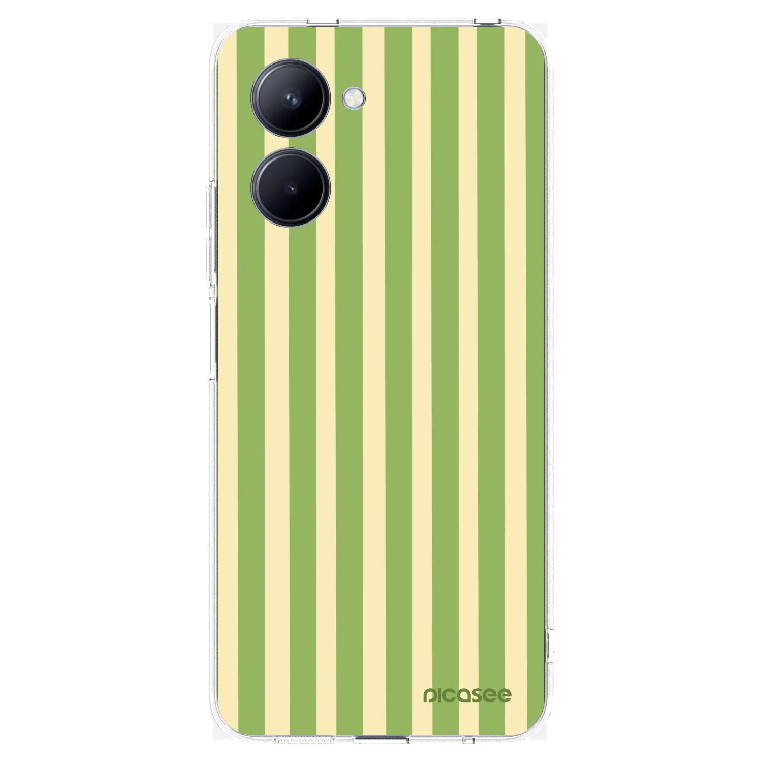 Picasee Realme C33 (2023) Hülle - Transparentes Silikon - Lines Matcha
