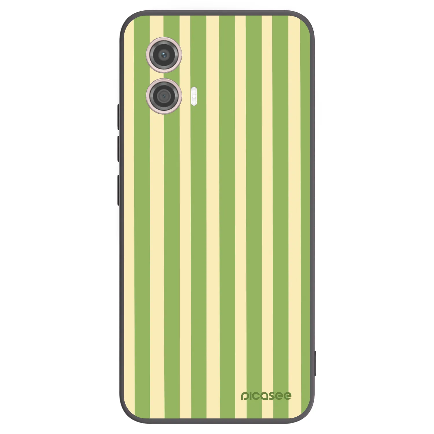 Picasee Motorola Moto G53 5G Hülle - Schwarzes Silikon - Lines Matcha