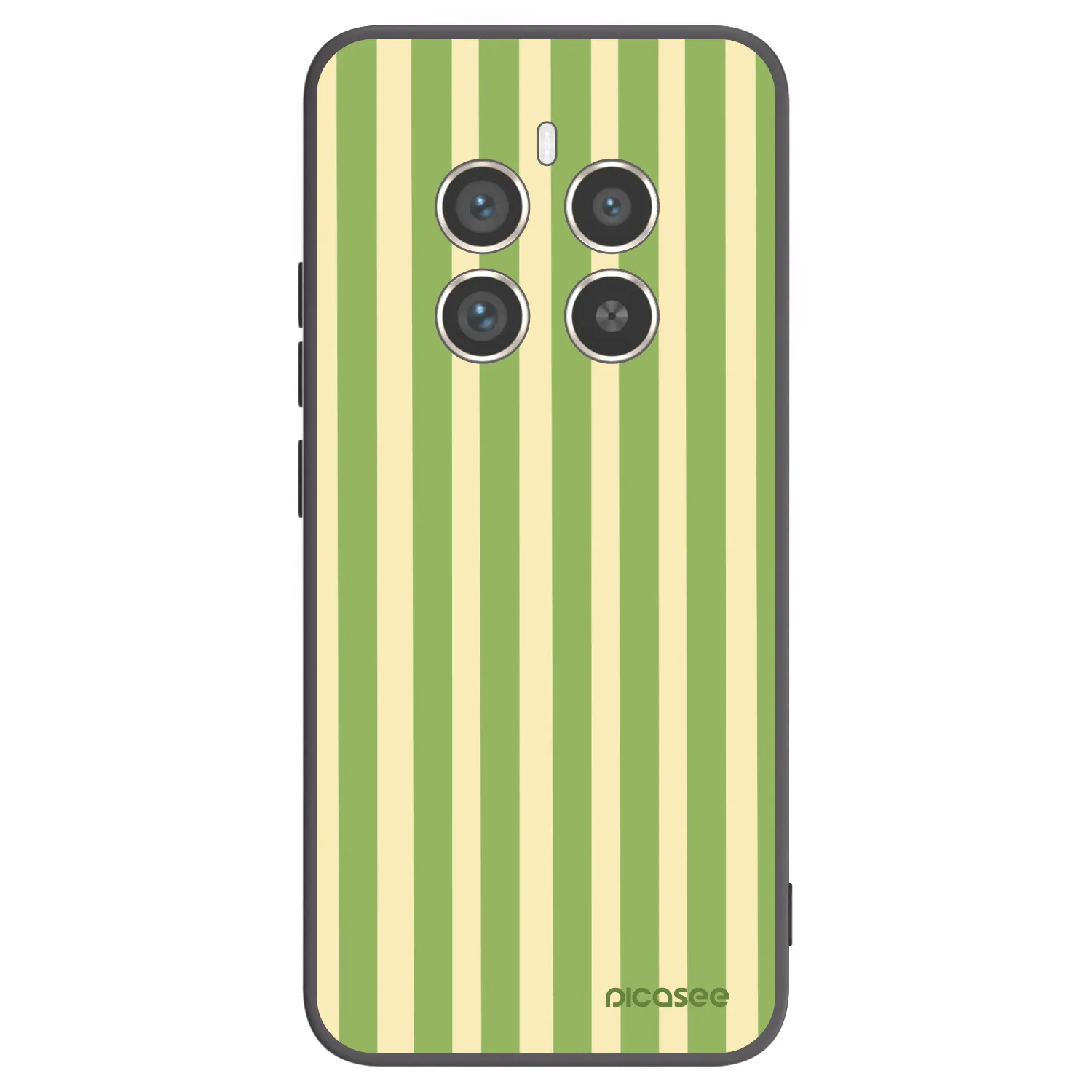 Picasee Realme 12 Pro 5G Hülle - Schwarzes Silikon - Lines Matcha