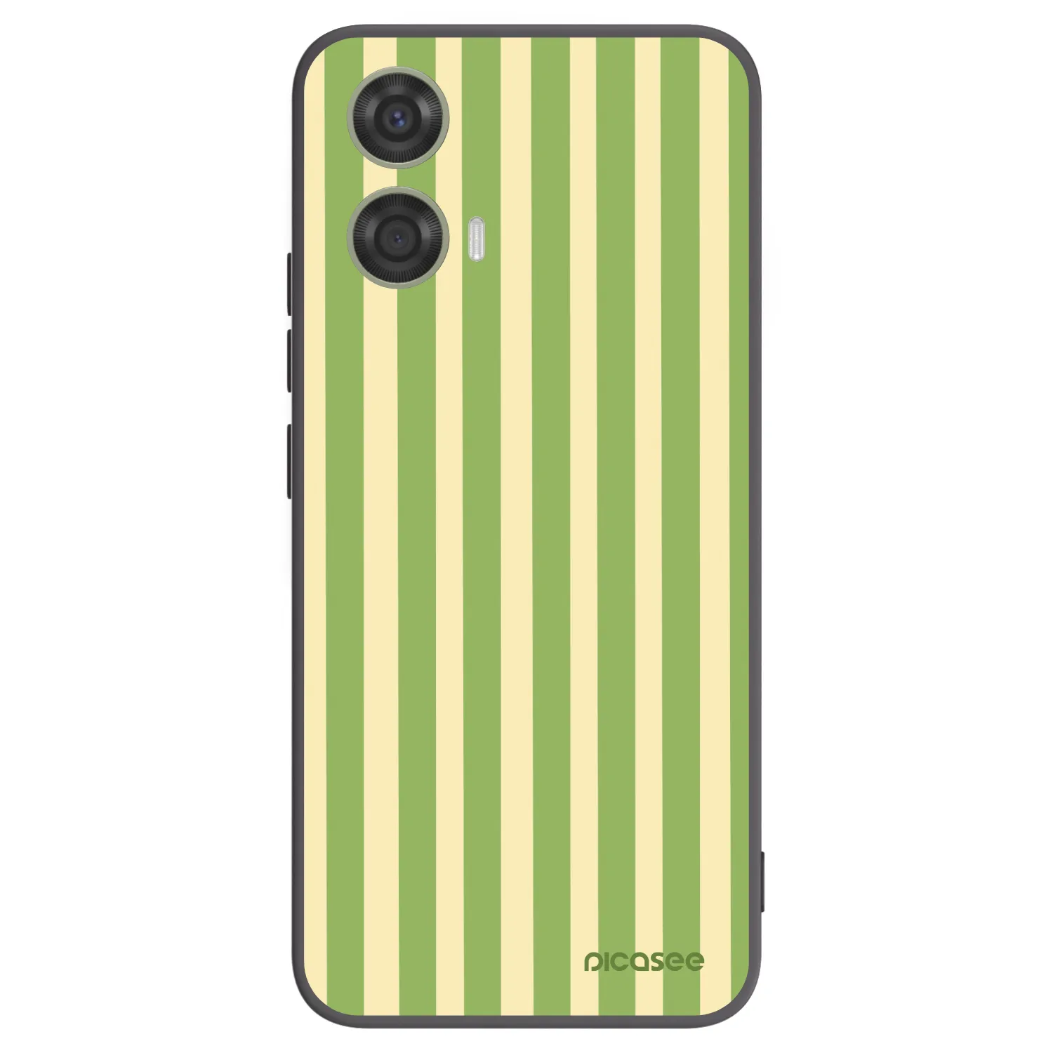 Picasee Motorola Moto G24 Hülle - Schwarzes Silikon - Lines Matcha