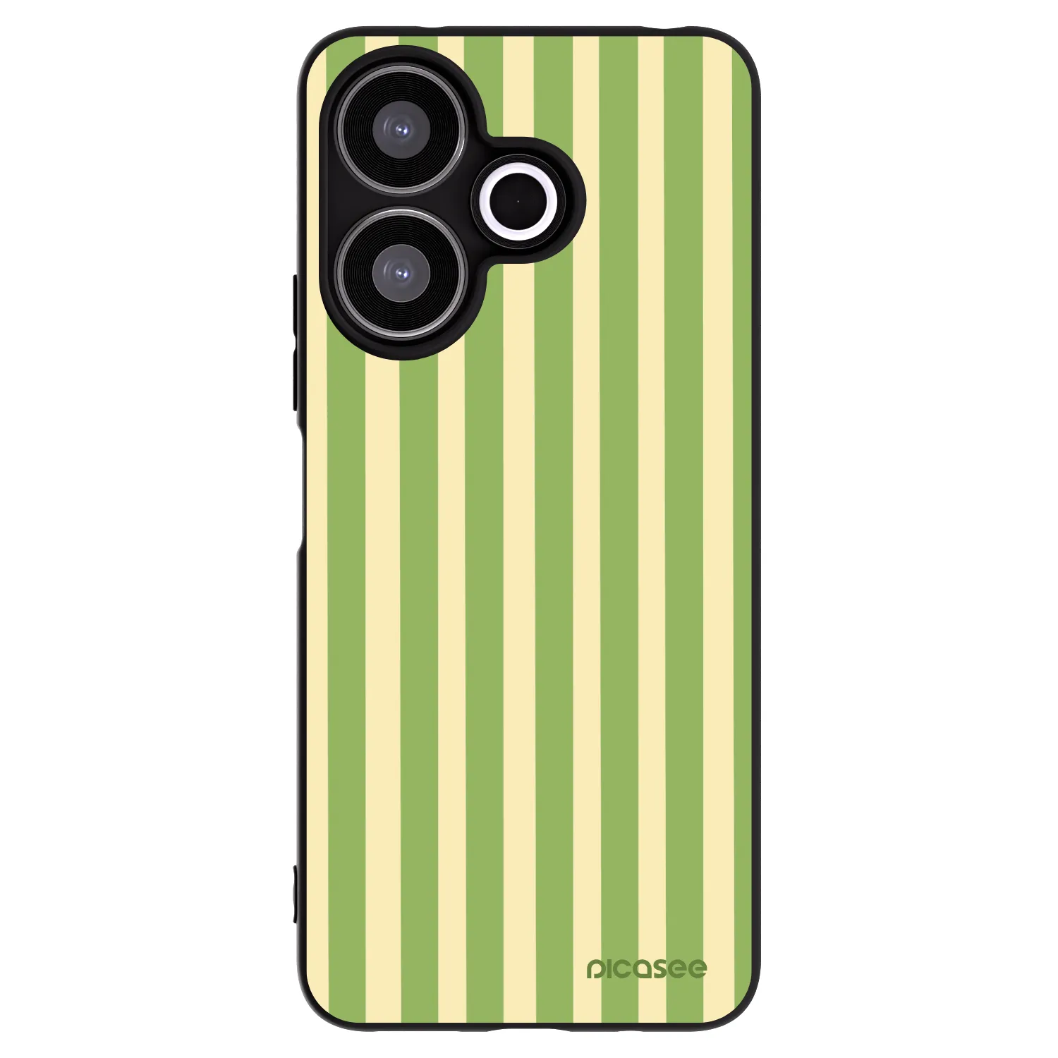 Picasee Xiaomi Redmi 13 4G Hülle - Schwarzes Silikon - Lines Matcha