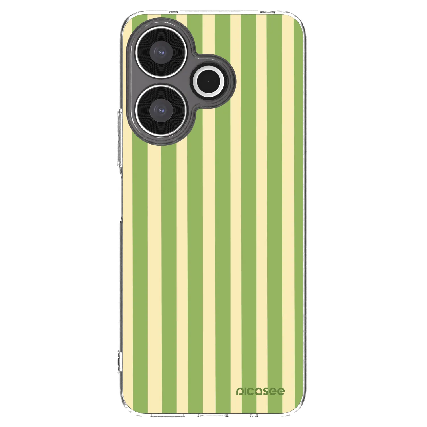 Picasee Xiaomi Redmi 13 4G Hülle - Transparentes Silikon - Lines Matcha