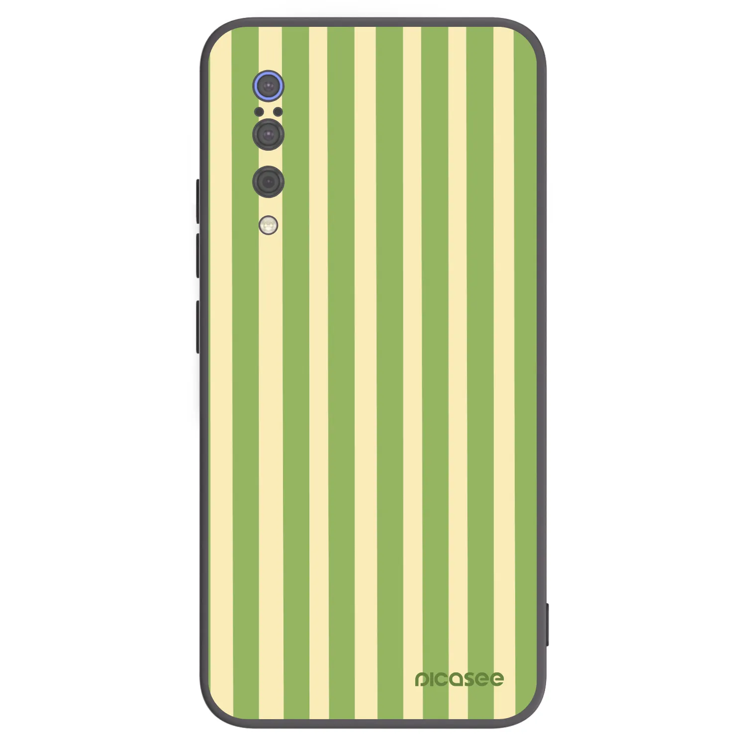 Picasee Xiaomi Mi 9 Hülle - Schwarzes Silikon - Lines Matcha