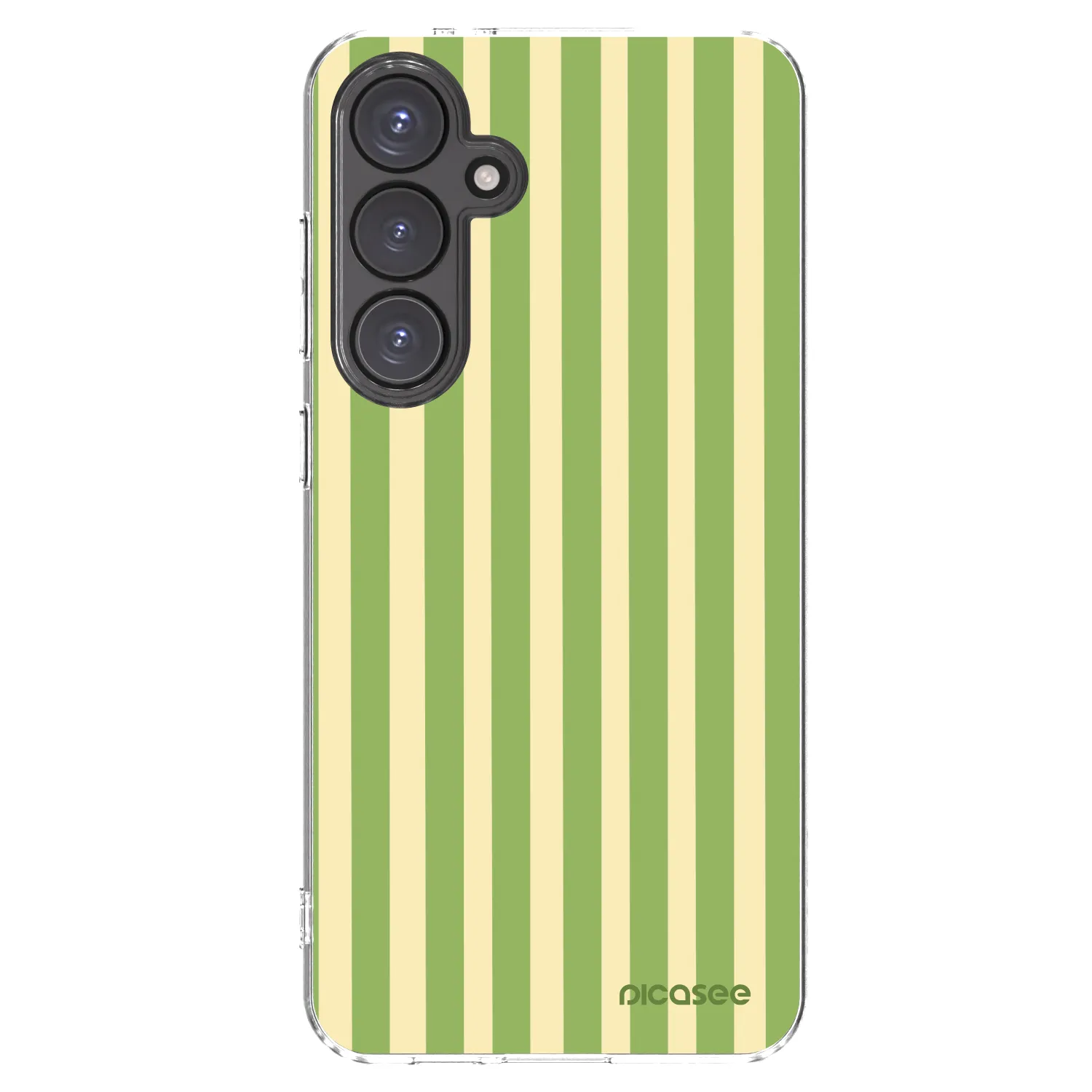 Picasee Samsung Galaxy S24 FE S721B Hülle - Transparentes Silikon - Lines Matcha