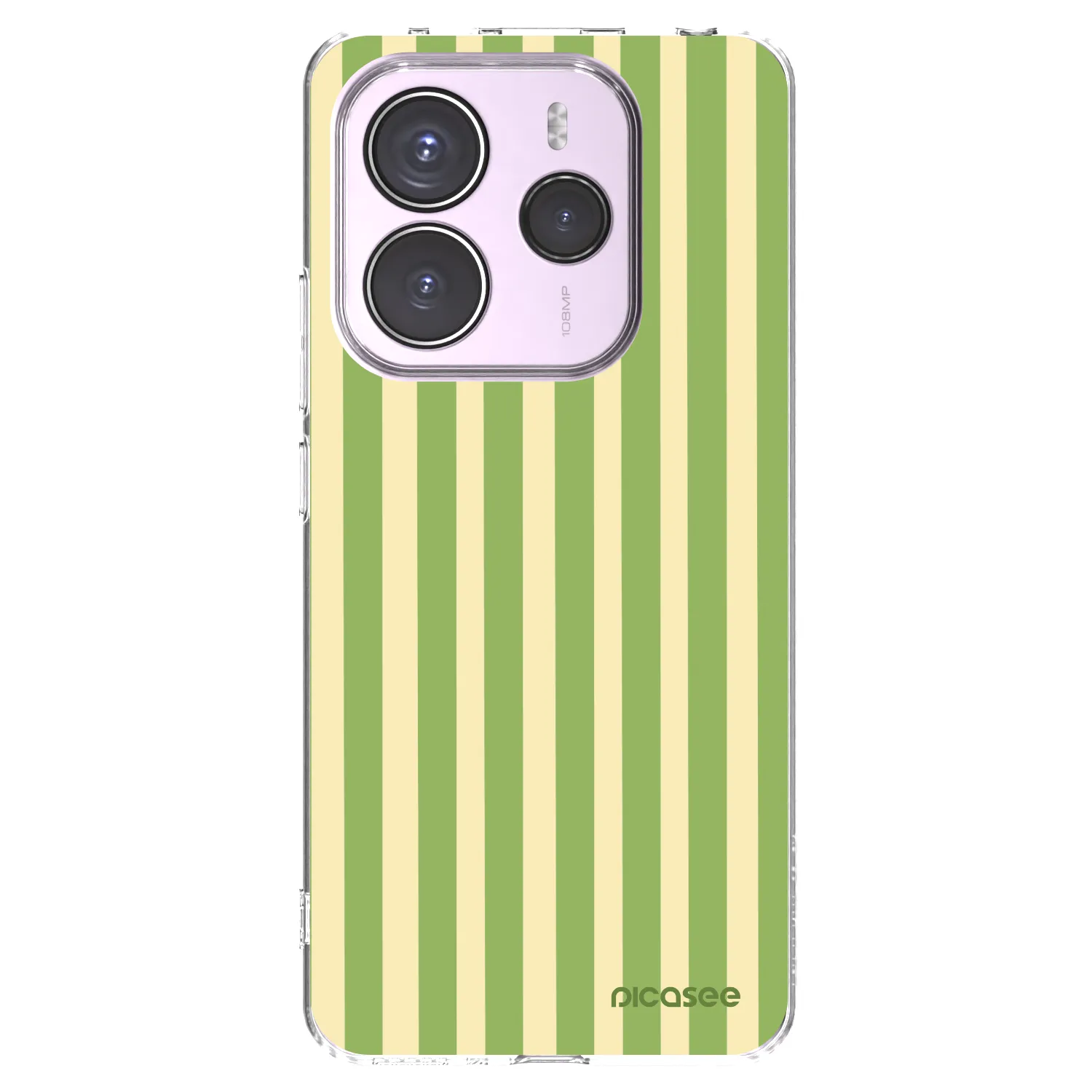 Picasee Xiaomi Redmi Note 14 5G Hülle - Transparentes Silikon - Lines Matcha