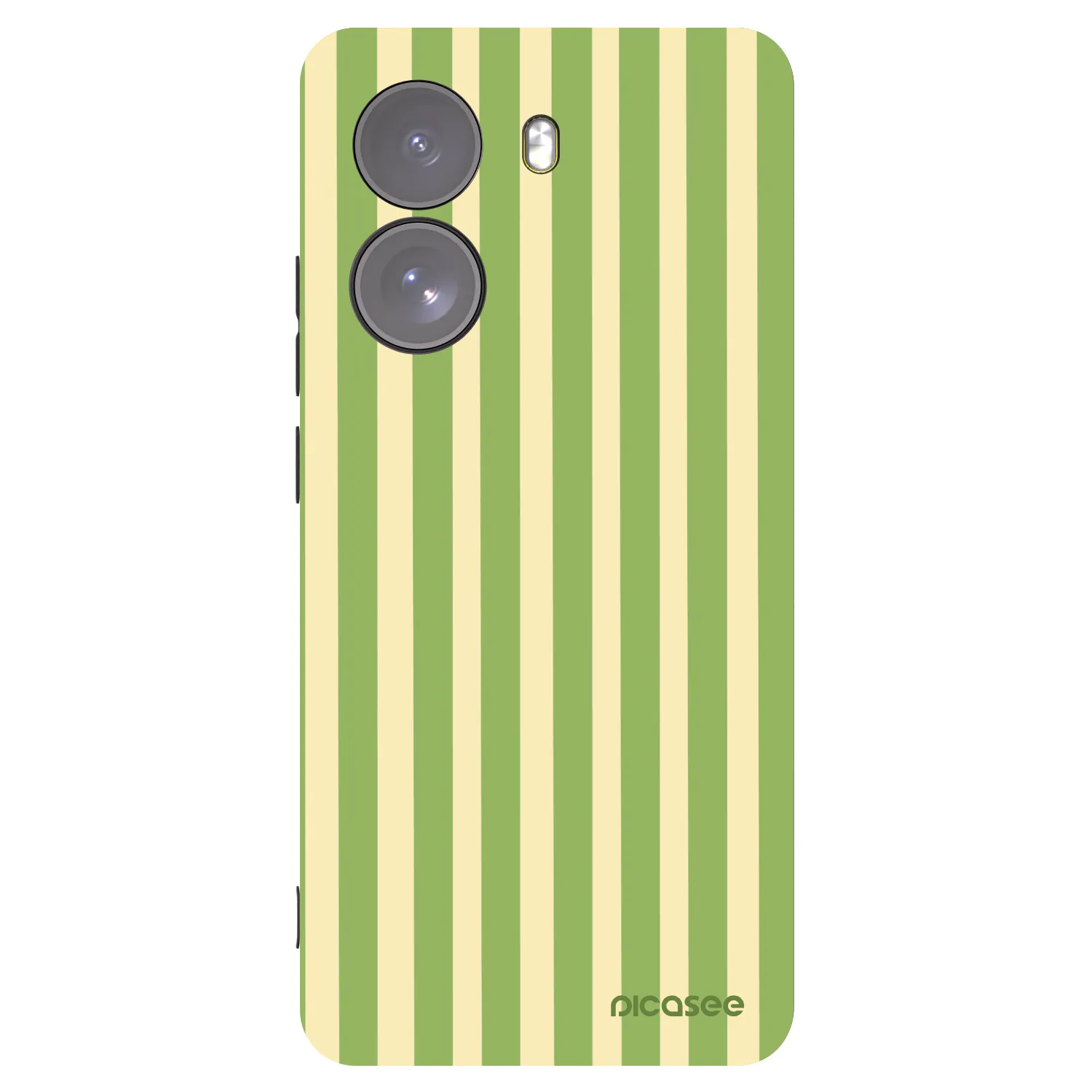 Picasee Xiaomi Poco X7 Hülle - Schwarzes Silikon - Lines Matcha