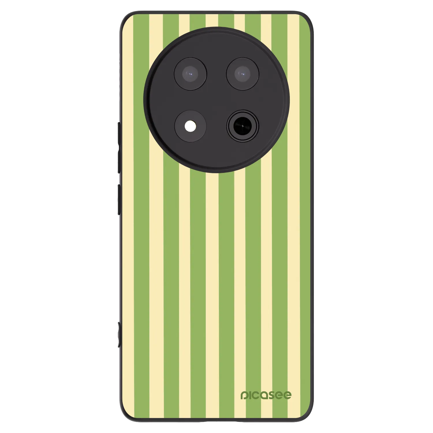 Picasee Honor Magic7 Lite 5G Hülle - Schwarzes Silikon - Lines Matcha