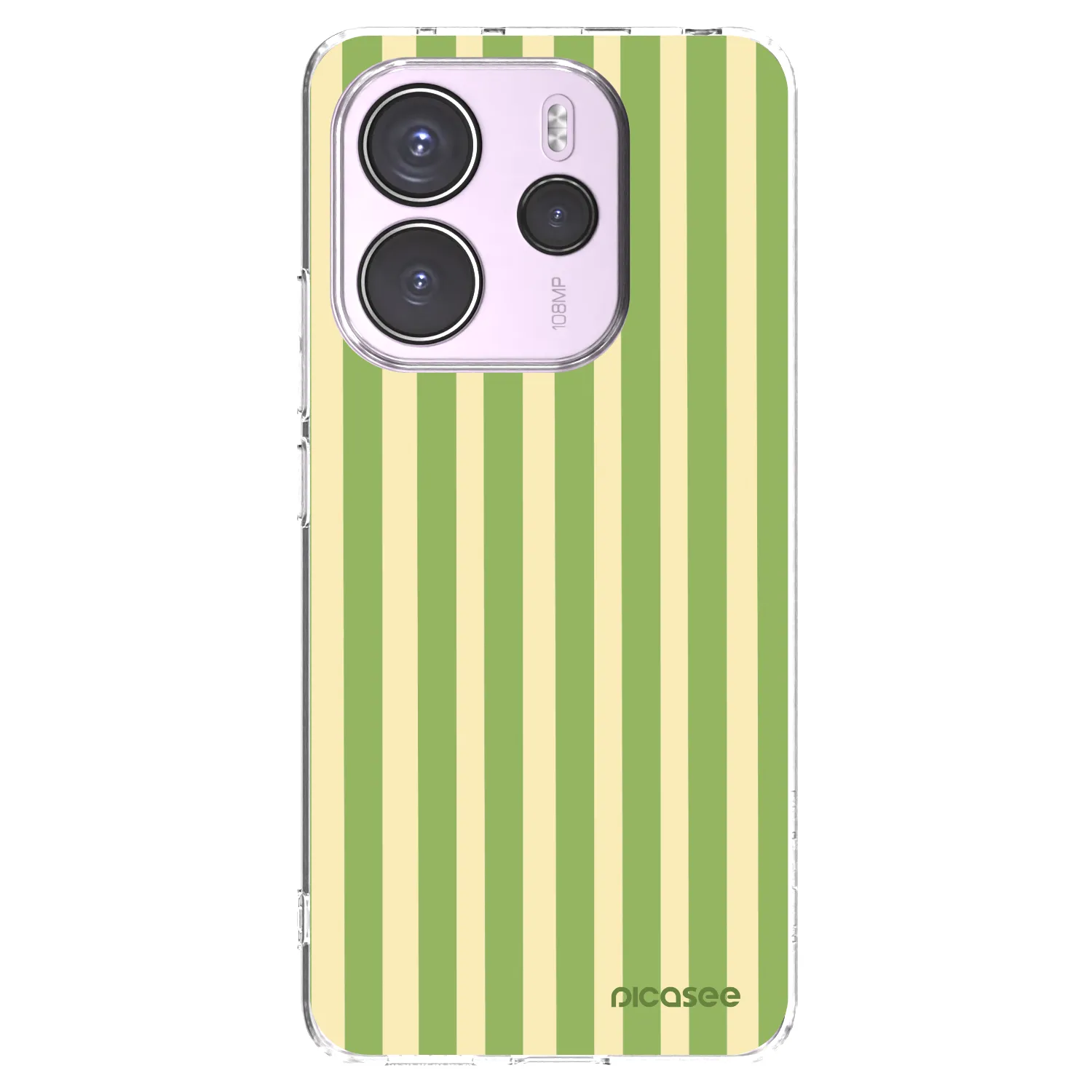 Picasee Xiaomi Redmi Note 14 4G Hülle - Transparentes Silikon - Lines Matcha