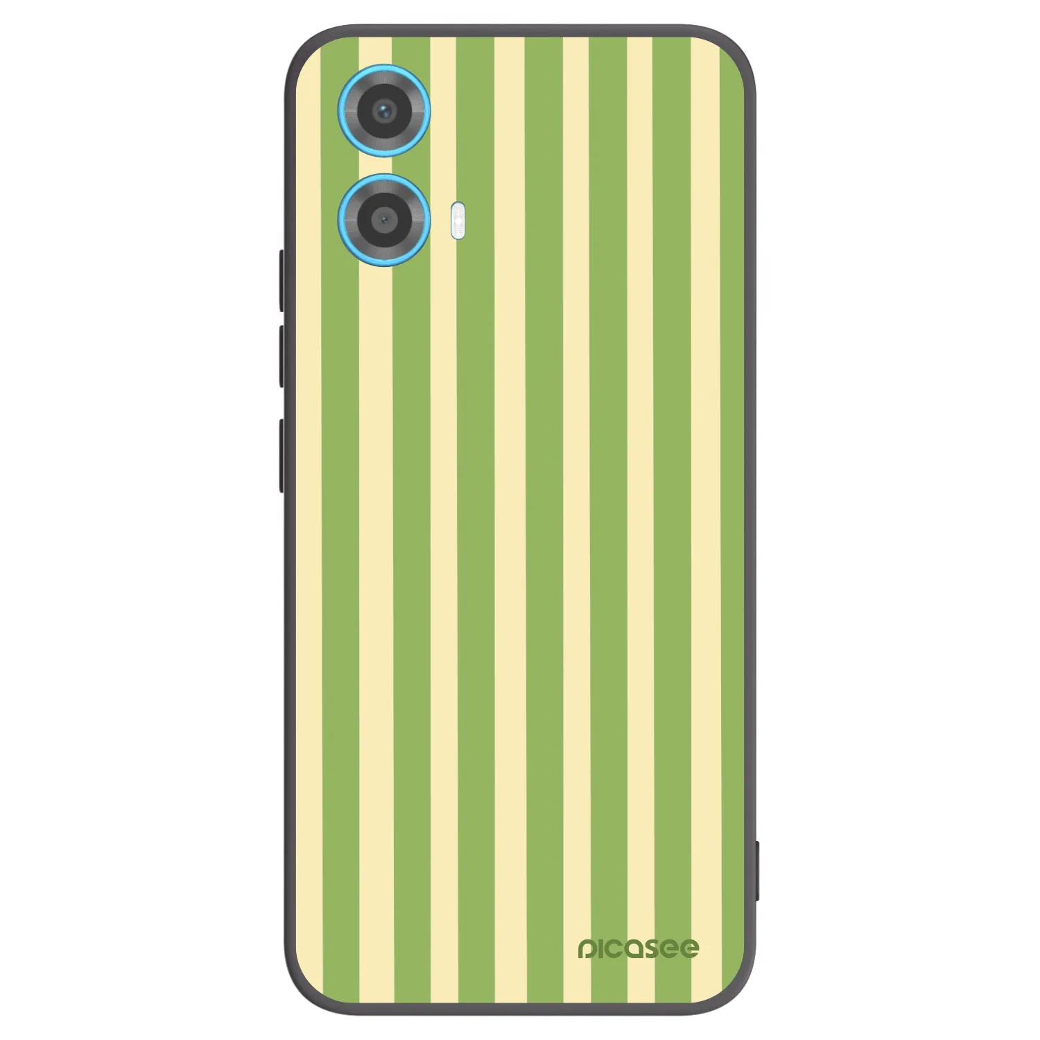 Picasee Motorola Moto G34 5G Hülle - Schwarzes Silikon - Lines Matcha