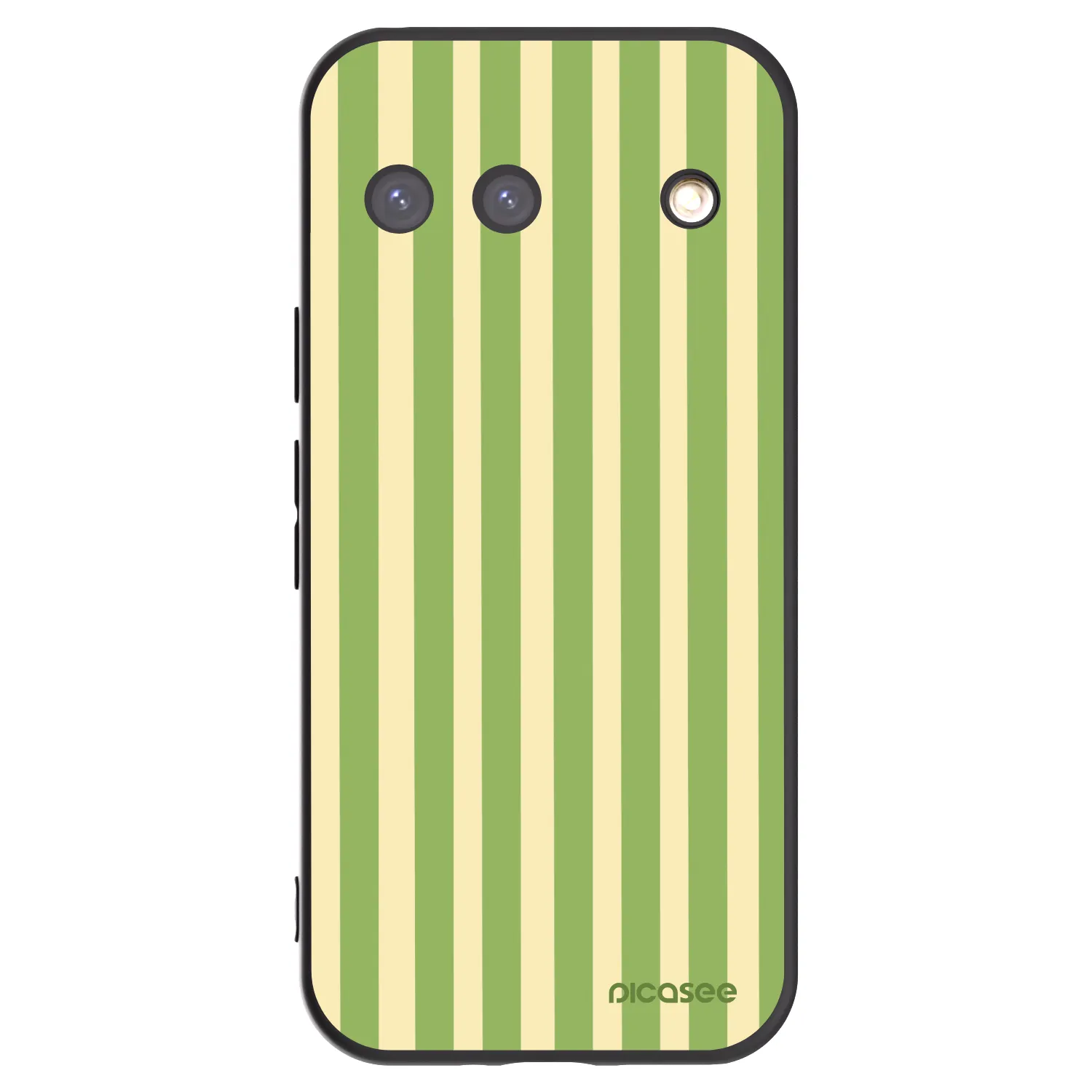 Picasee Google Pixel 9 Hülle - Schwarzes Silikon - Lines Matcha