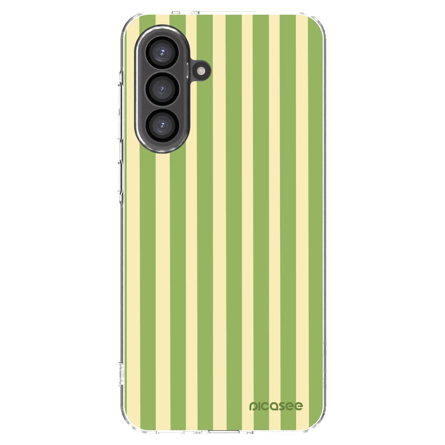 Picasee Samsung Galaxy A36 5G Hülle - Transparentes Silikon - Lines Matcha
