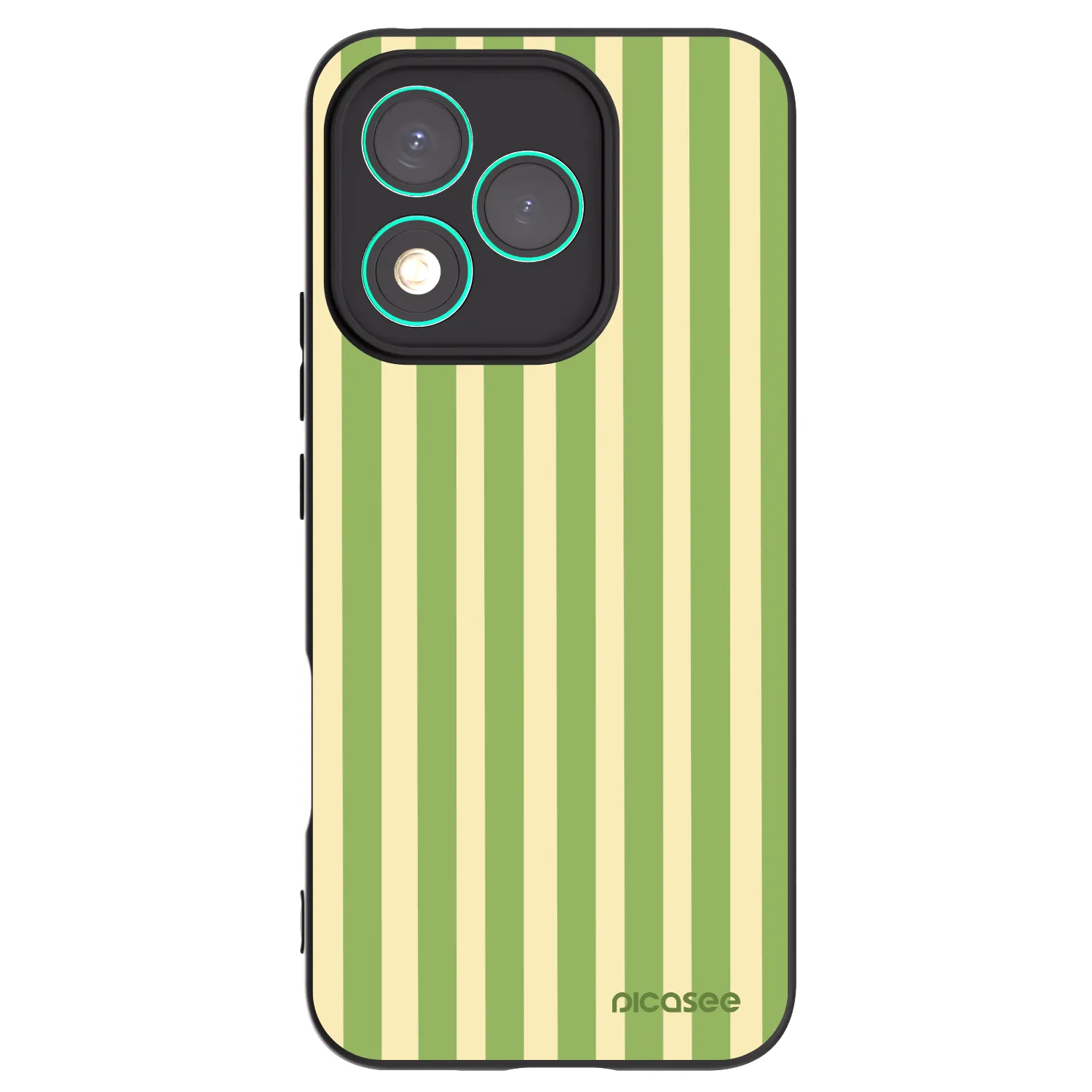 Picasee Honor 400 Lite 5G Hülle - Schwarzes Silikon - Lines Matcha