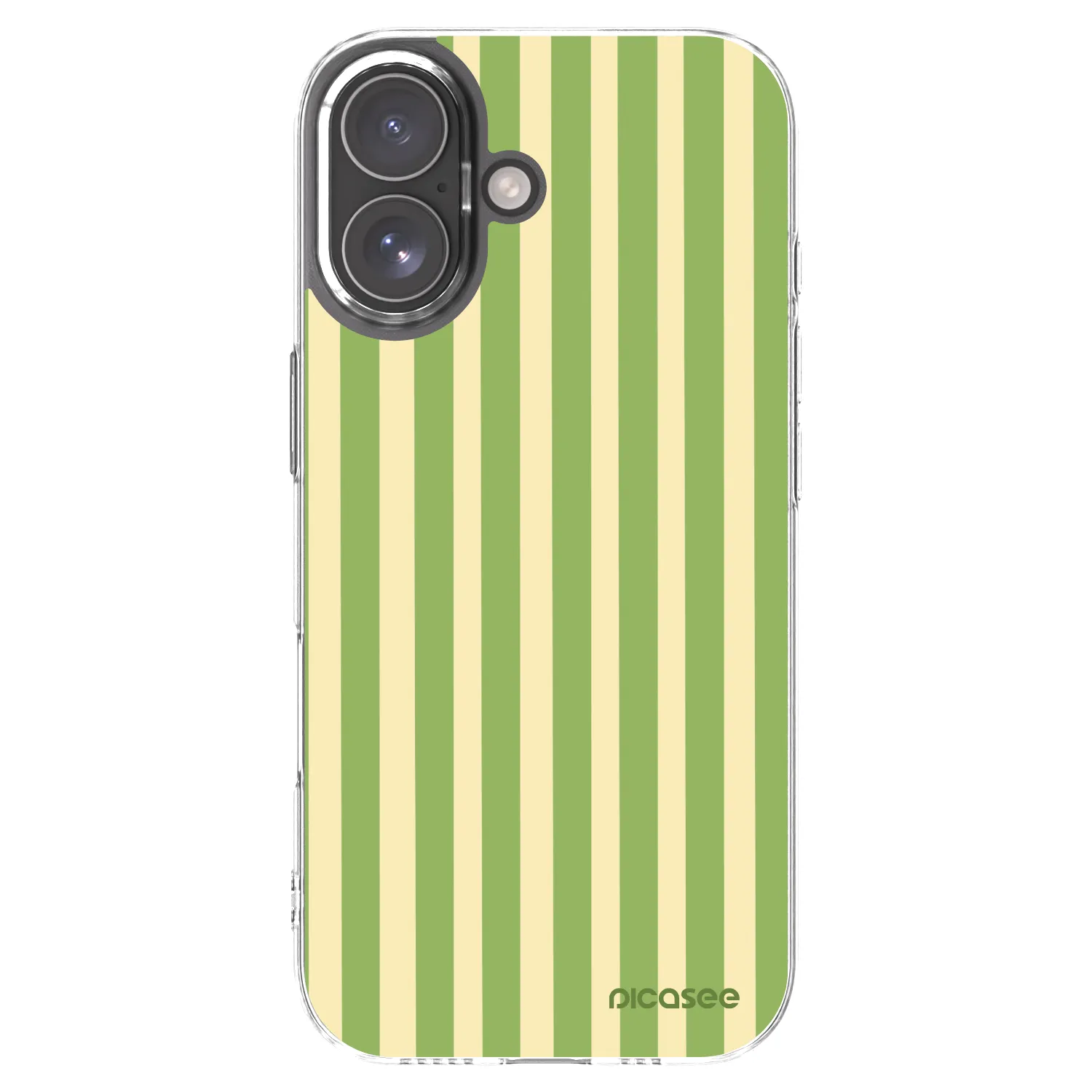 Picasee Apple iPhone 17 Hülle - Transparentes Silikon - Lines Matcha