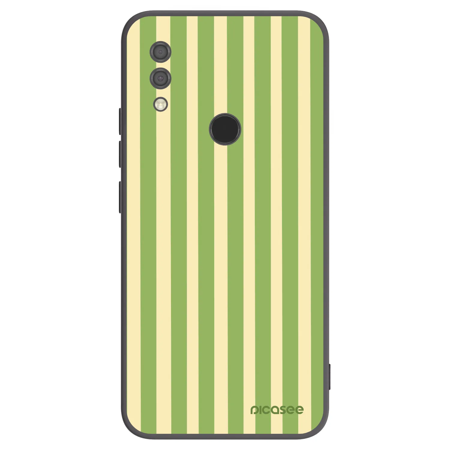 Picasee Xiaomi Redmi 7 Hülle - Schwarzes Silikon - Lines Matcha