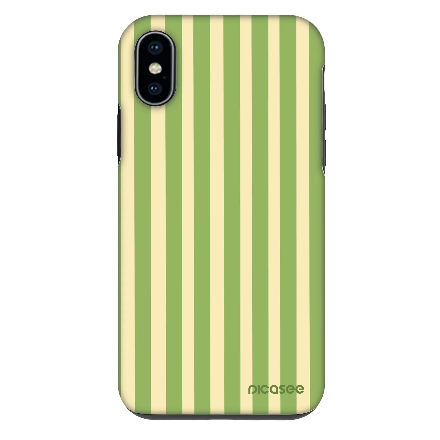 Picasee Fashion Case für Apple iPhone X/XS - Lines Matcha