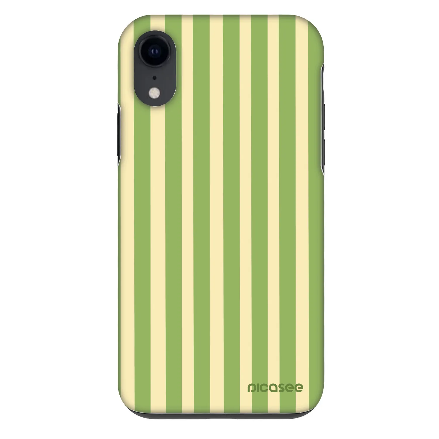 Picasee Fashion Case für Apple iPhone XR - Lines Matcha