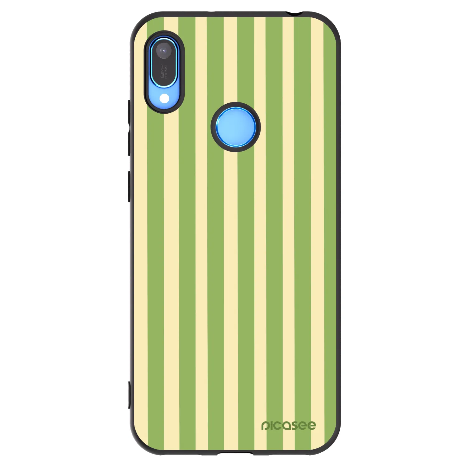 Picasee Huawei Y6 2019 Hülle - Schwarzes Silikon - Lines Matcha
