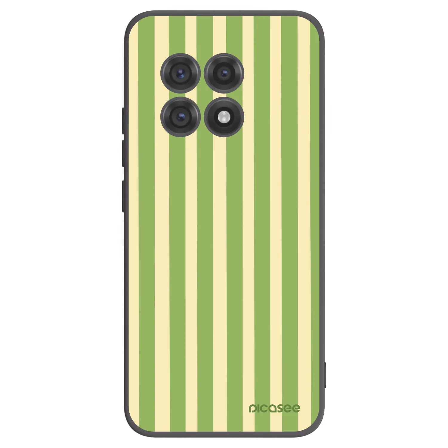 Picasee OnePlus 13R 5G Hülle - Schwarzes Silikon - Lines Matcha