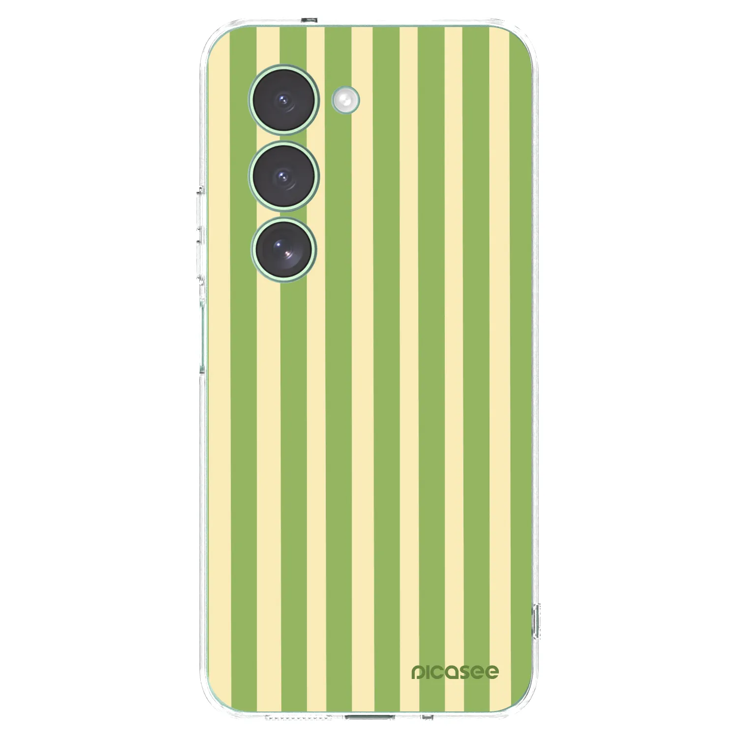 Picasee Xiaomi Redmi 15 5G Hülle - Transparentes Silikon - Lines Matcha
