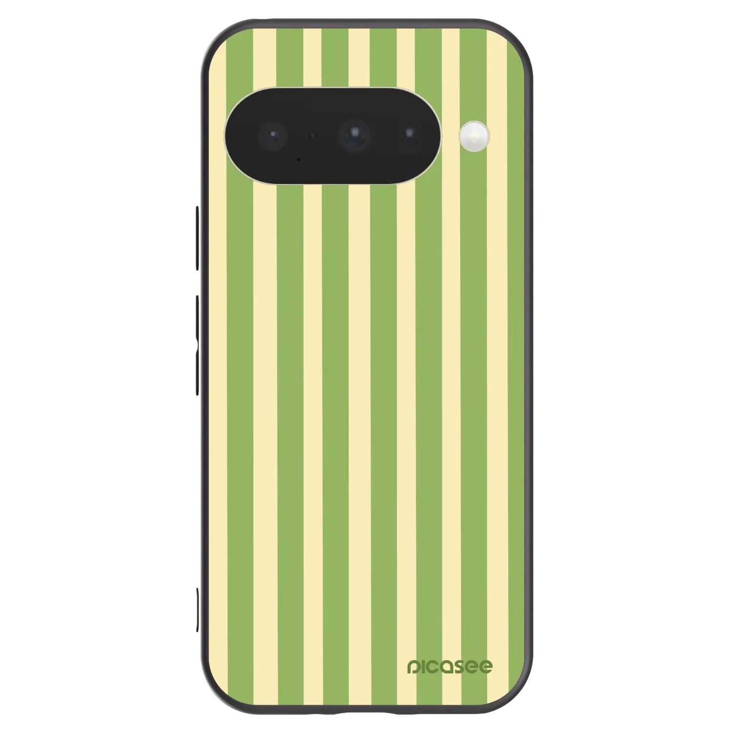 Picasee Google Pixel 10 Hülle - Schwarzes Silikon - Lines Matcha