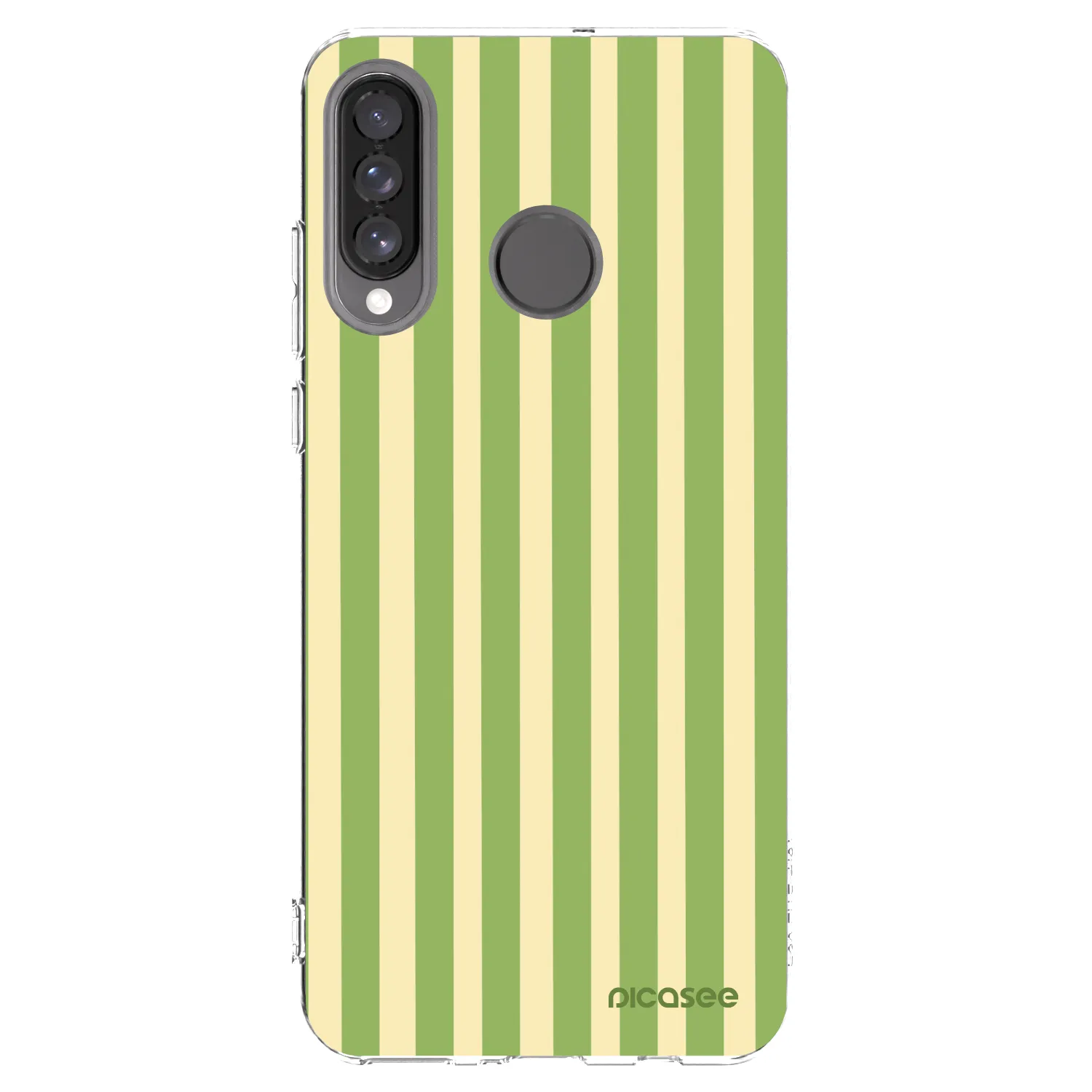 Picasee Huawei P30 Lite Hülle - Transparentes Silikon - Lines Matcha