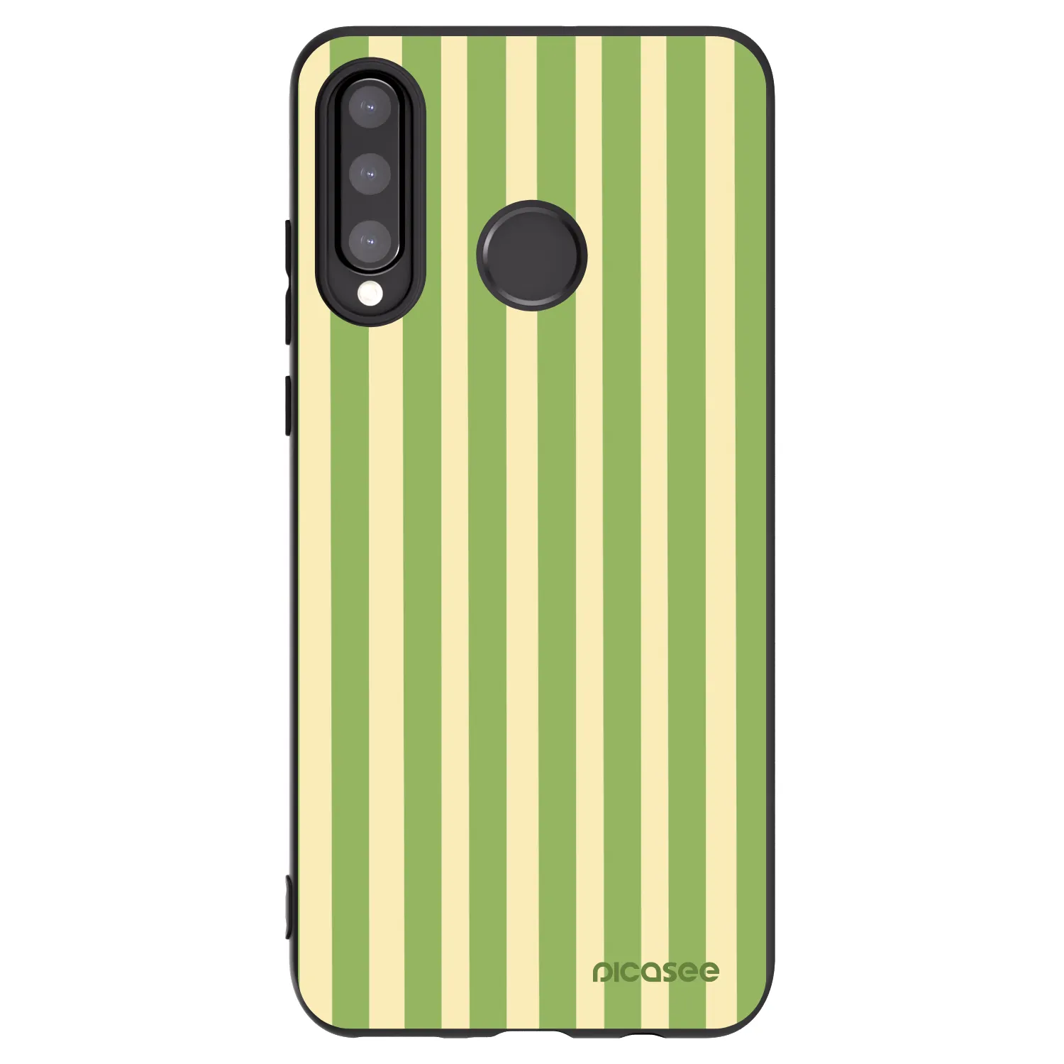 Picasee Huawei P30 Lite Hülle - Schwarzes Silikon - Lines Matcha