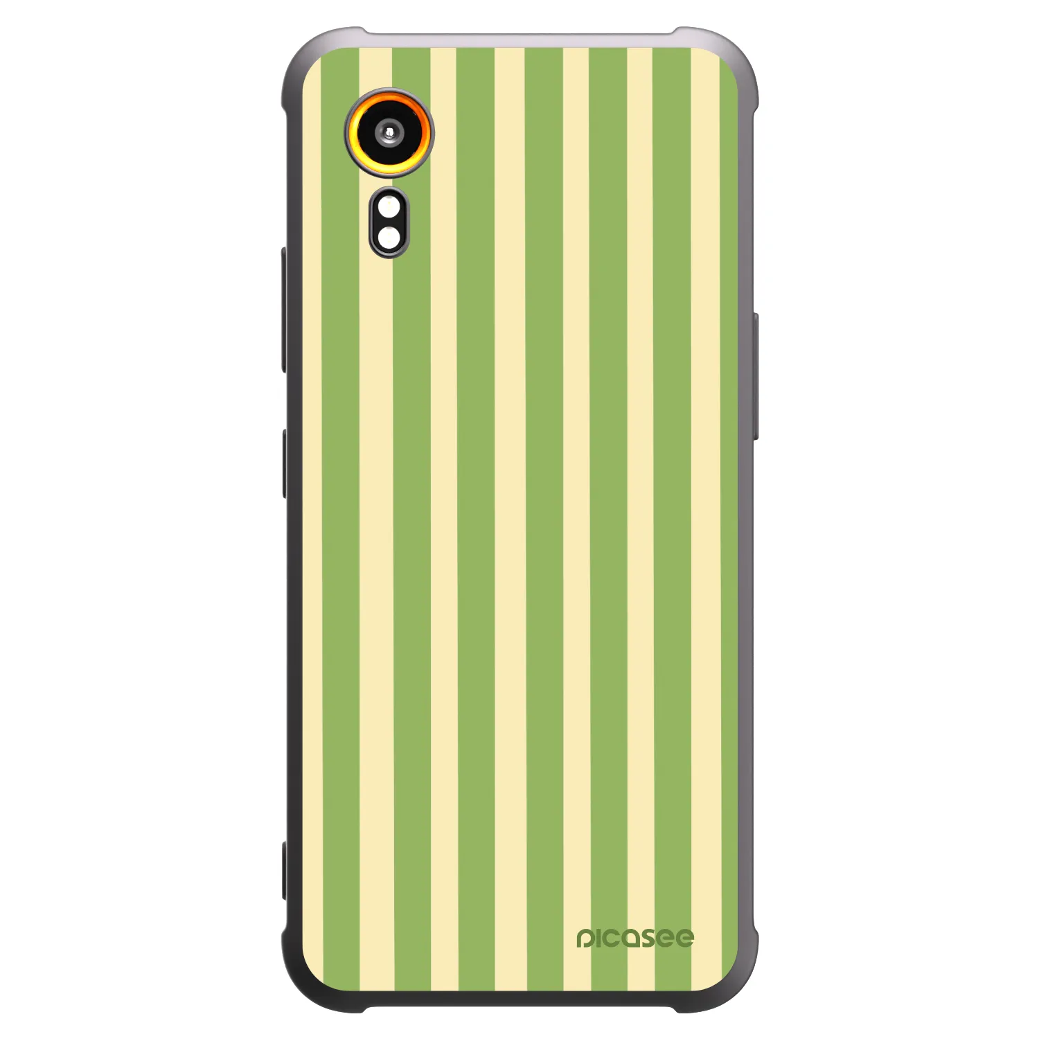 Picasee Samsung Galaxy Xcover 7 Hülle - Schwarzes Silikon - Lines Matcha