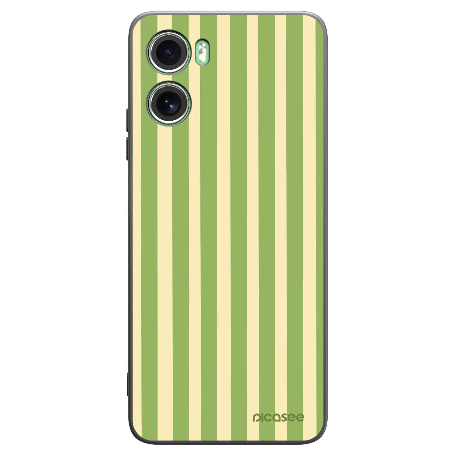 Picasee Motorola Moto G06 Hülle - Schwarzes Silikon - Lines Matcha