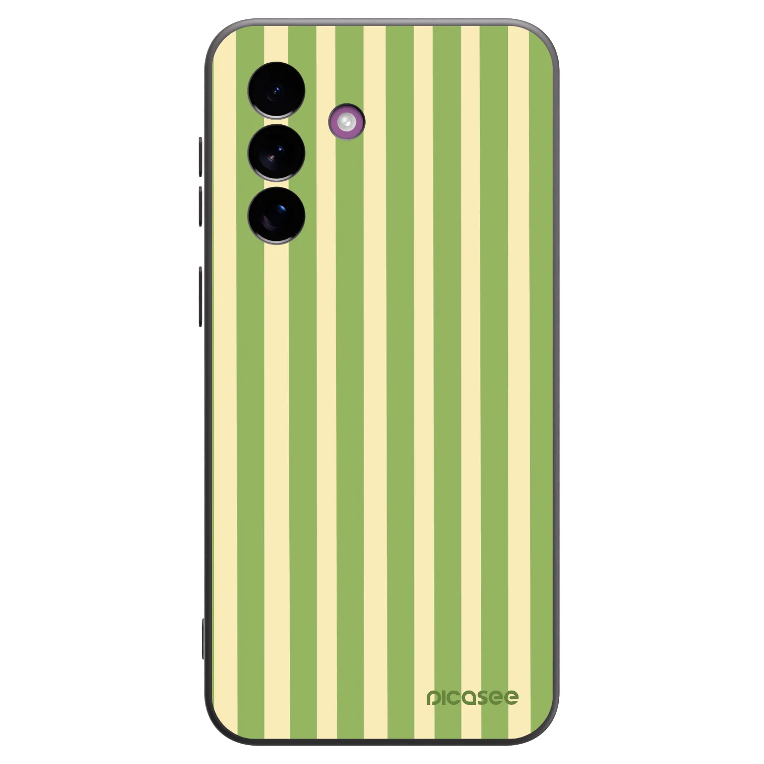 Picasee Samsung Galaxy A37 Hülle - Schwarzes Silikon - Lines Matcha