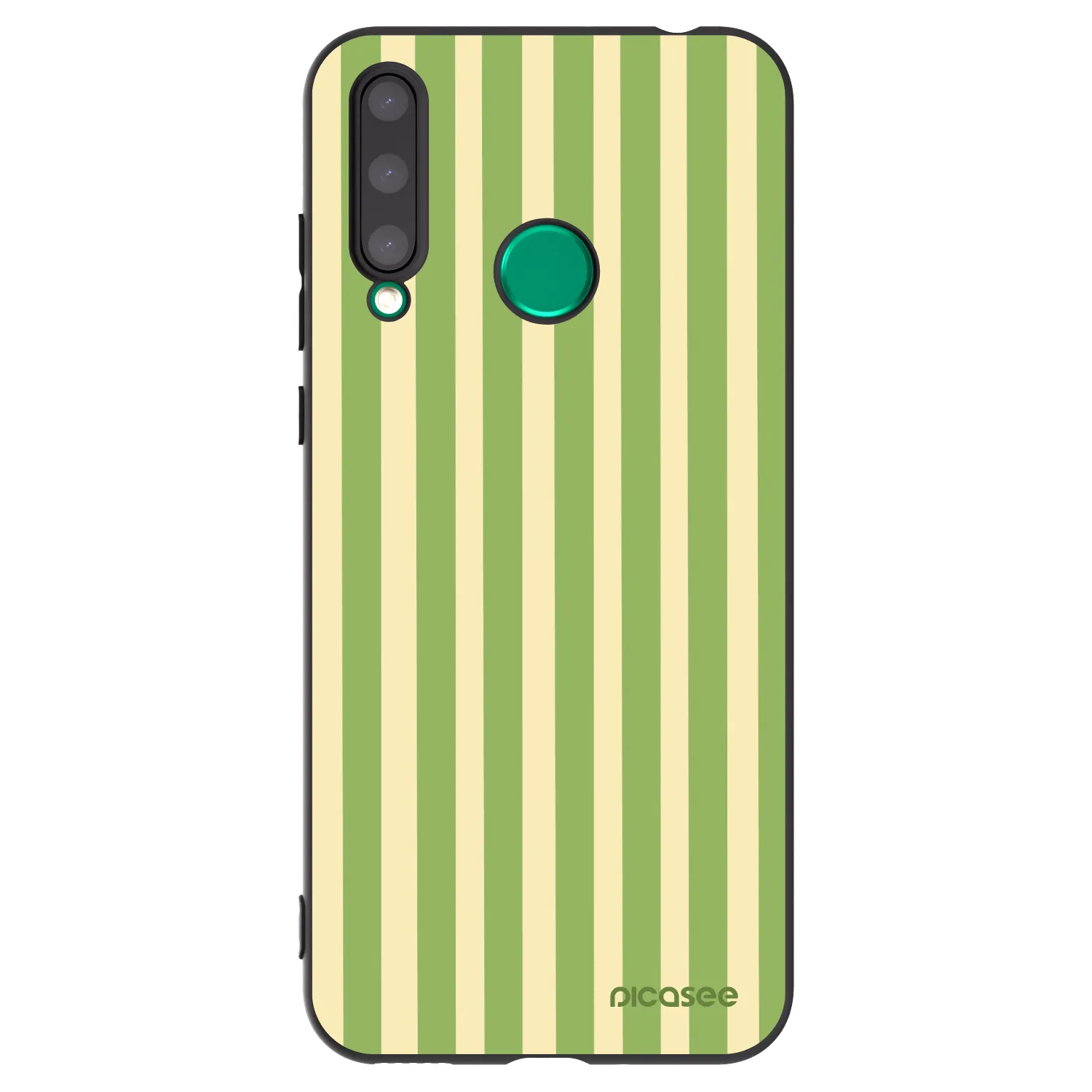 Picasee Honor 20 Lite Hülle - Schwarzes Silikon - Lines Matcha