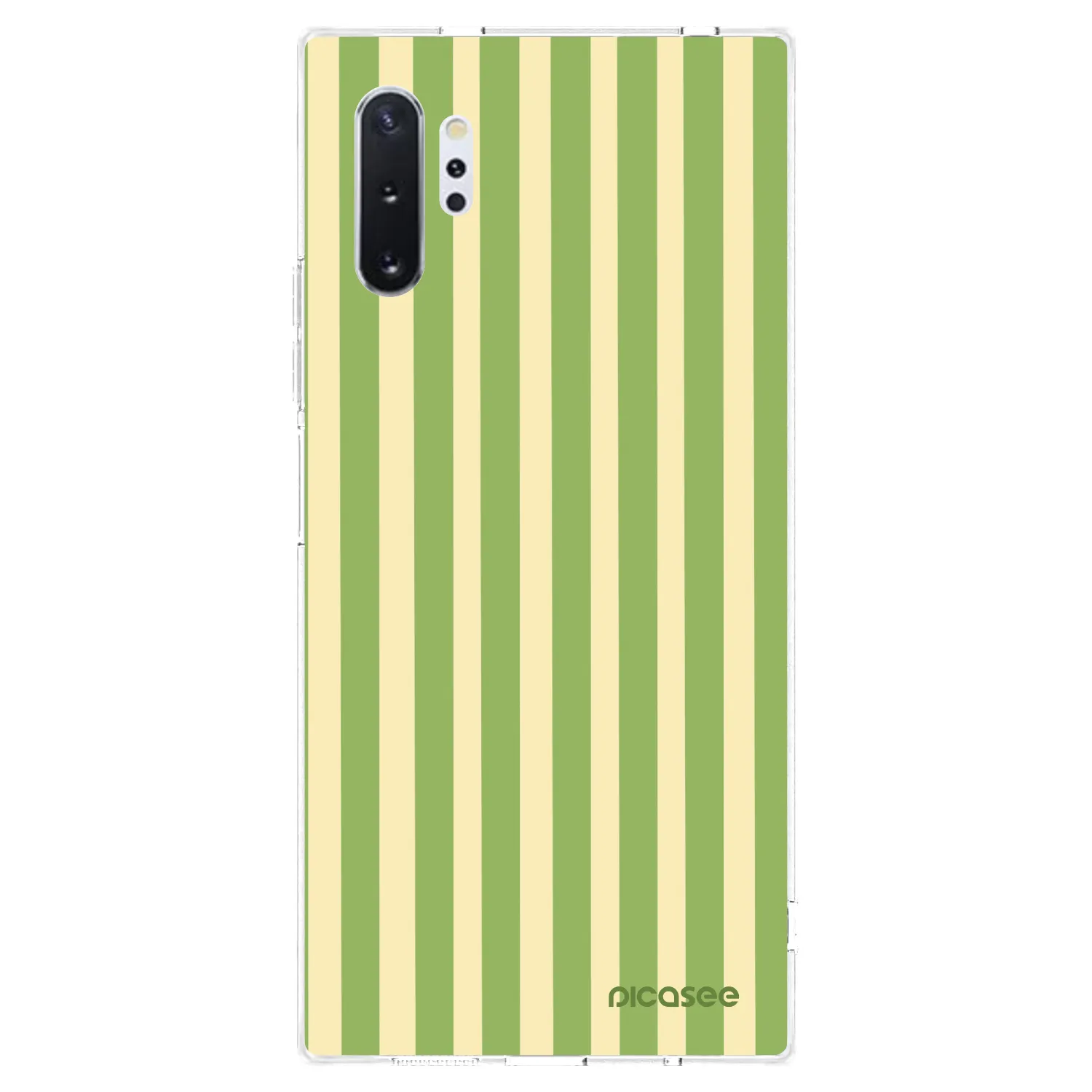Picasee Samsung Galaxy Note 10+ N975F Hülle - Transparentes Silikon - Lines Matcha
