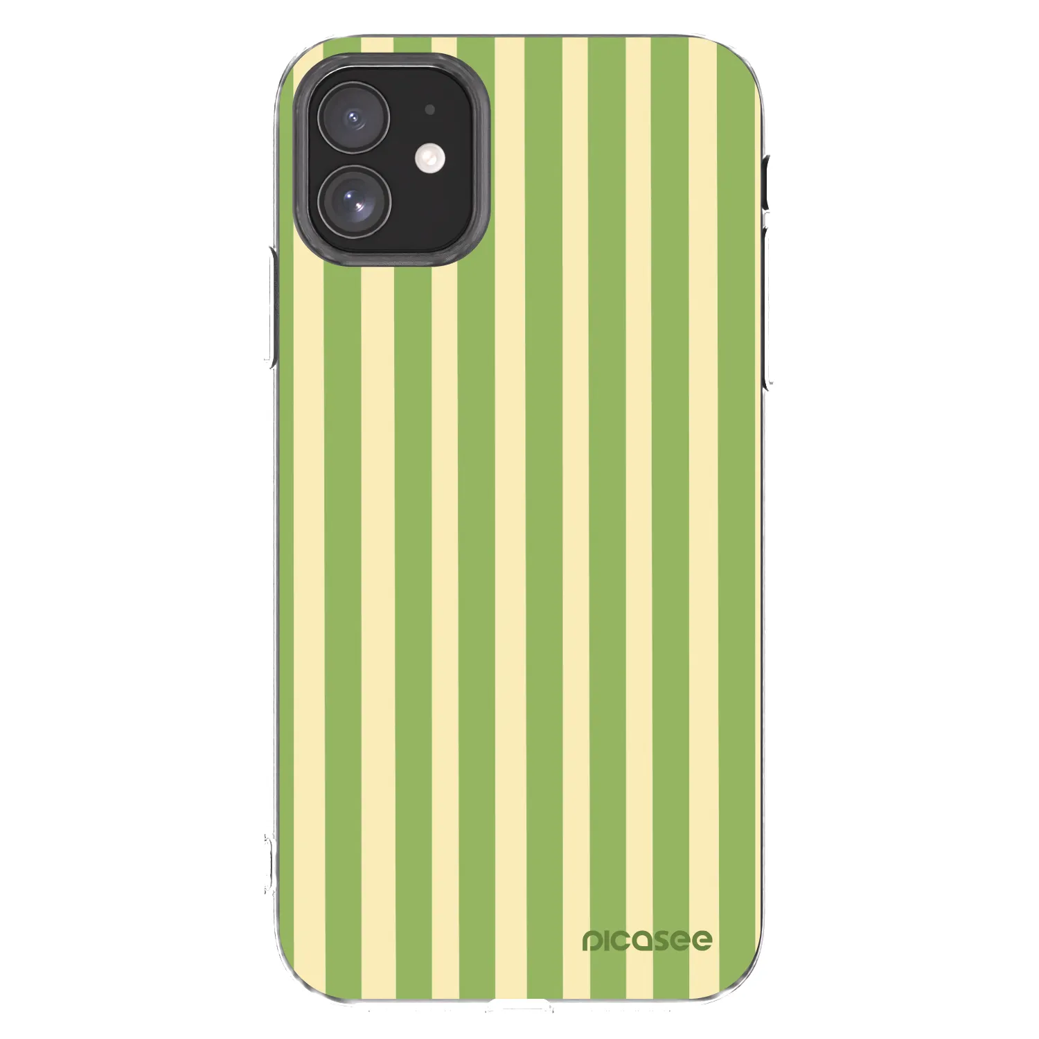 Picasee Apple iPhone 11 Hülle - Transparentes Silikon - Lines Matcha